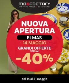Anteprima del volantino Max Factory - Nuova Apertura Elmas valido a partire dal 10.05.2026