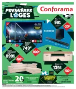 Conforama Aux premi&egrave;res loges - au 25.05.2026