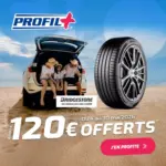 Profil Plus Jusqu'&agrave; 120&euro; offerts sur vos pneus Bridgestone ! - au 30.05.2026