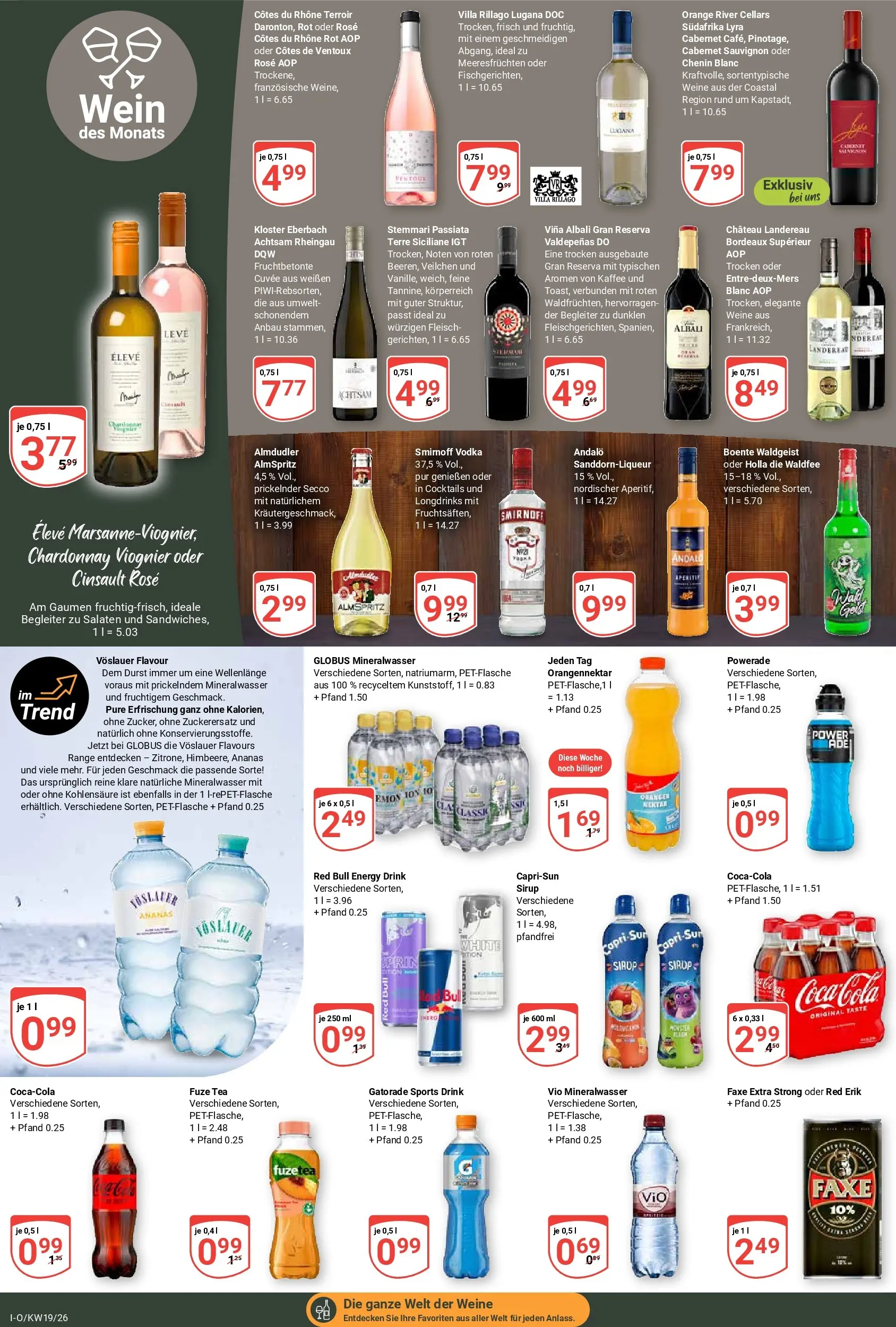 Globus Prospekt Idar-Oberstein	 (ab 04.05.2026) » Angebote online | Seite: 17 | Produkte: Fuze tea, Orangen, Powerade, Smirnoff
