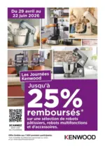 Connexion Kenwood Jusqu&rsquo;&agrave; 25% rembours&eacute;s - au 22.06.2026