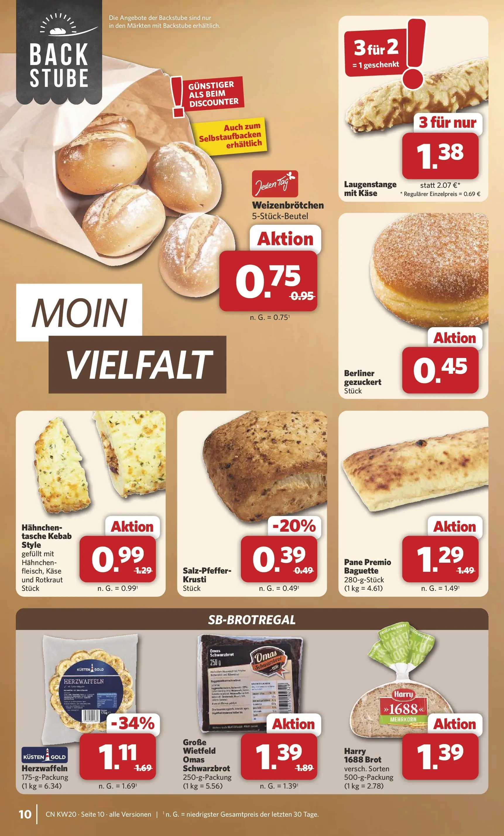 Combi Prospekt Detmold (ab 11.05.2026) zum Blättern | Seite: 10 | Produkte: Tasche, Hahnchen, Pane, Baguette
