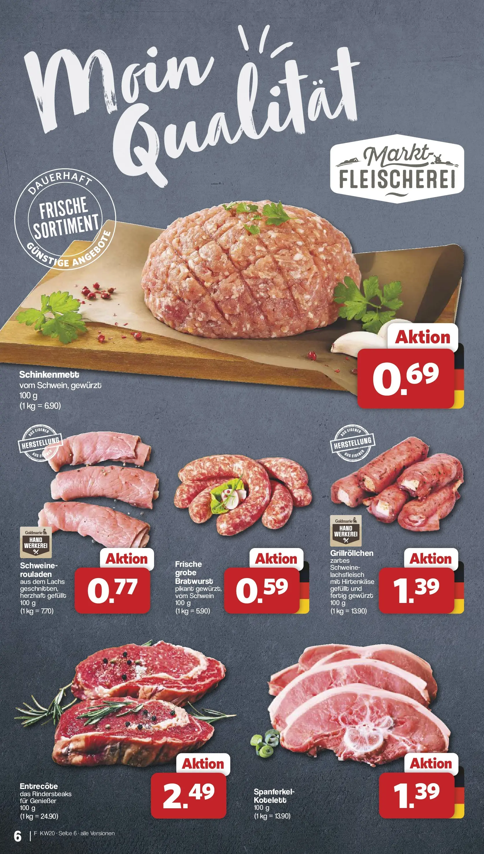 Famila Nordwest - Famila: Wochenangebote (ab 10.05.2026) zum Blättern | Seite: 6 | Produkte: Bratwurst, Entrecote, Lachs