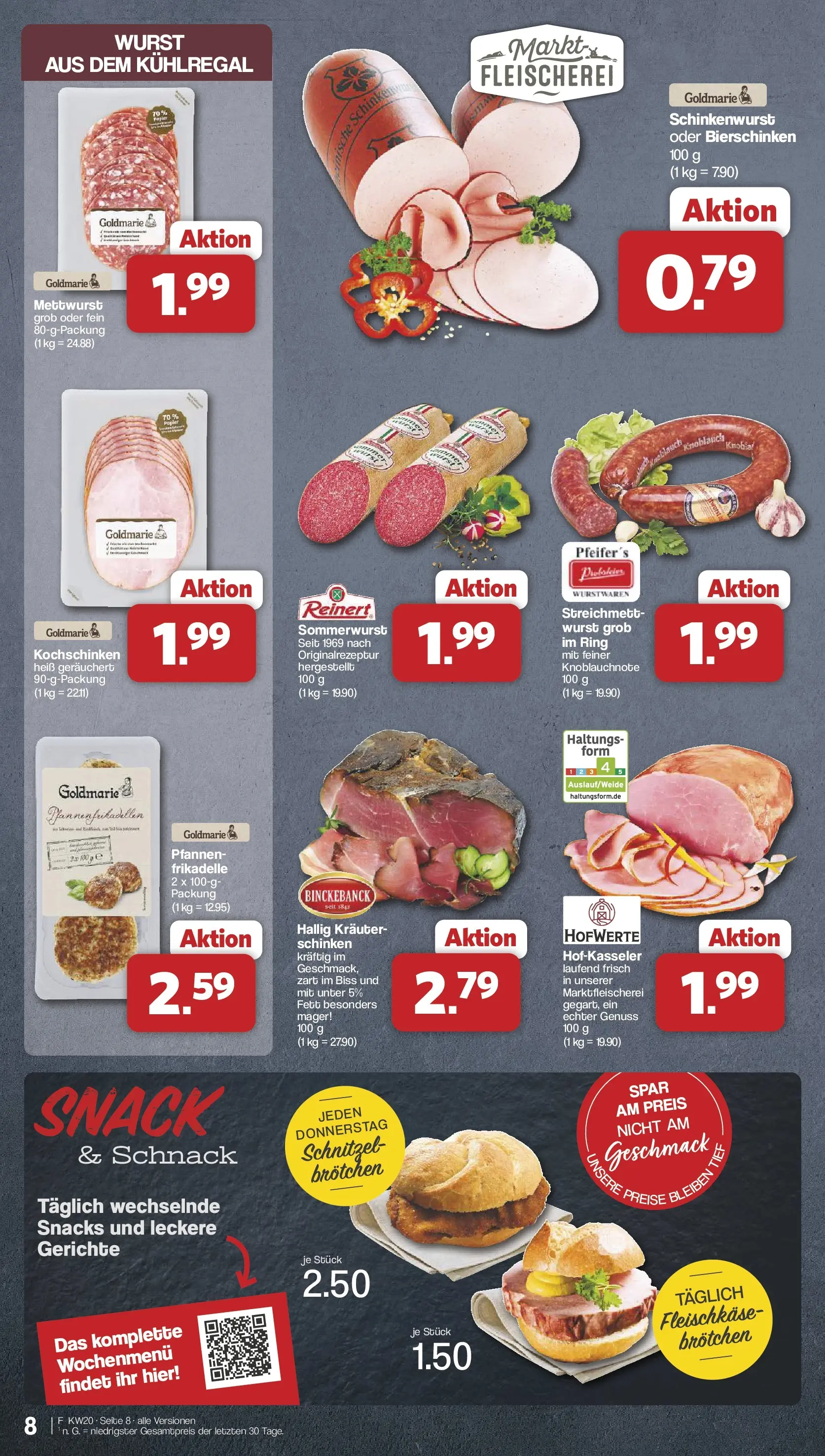 Famila Nordwest - Famila: Wochenangebote (ab 10.05.2026) zum Blättern | Seite: 8 | Produkte: Schnitzel, Wurst, Knoblauch, Schinken