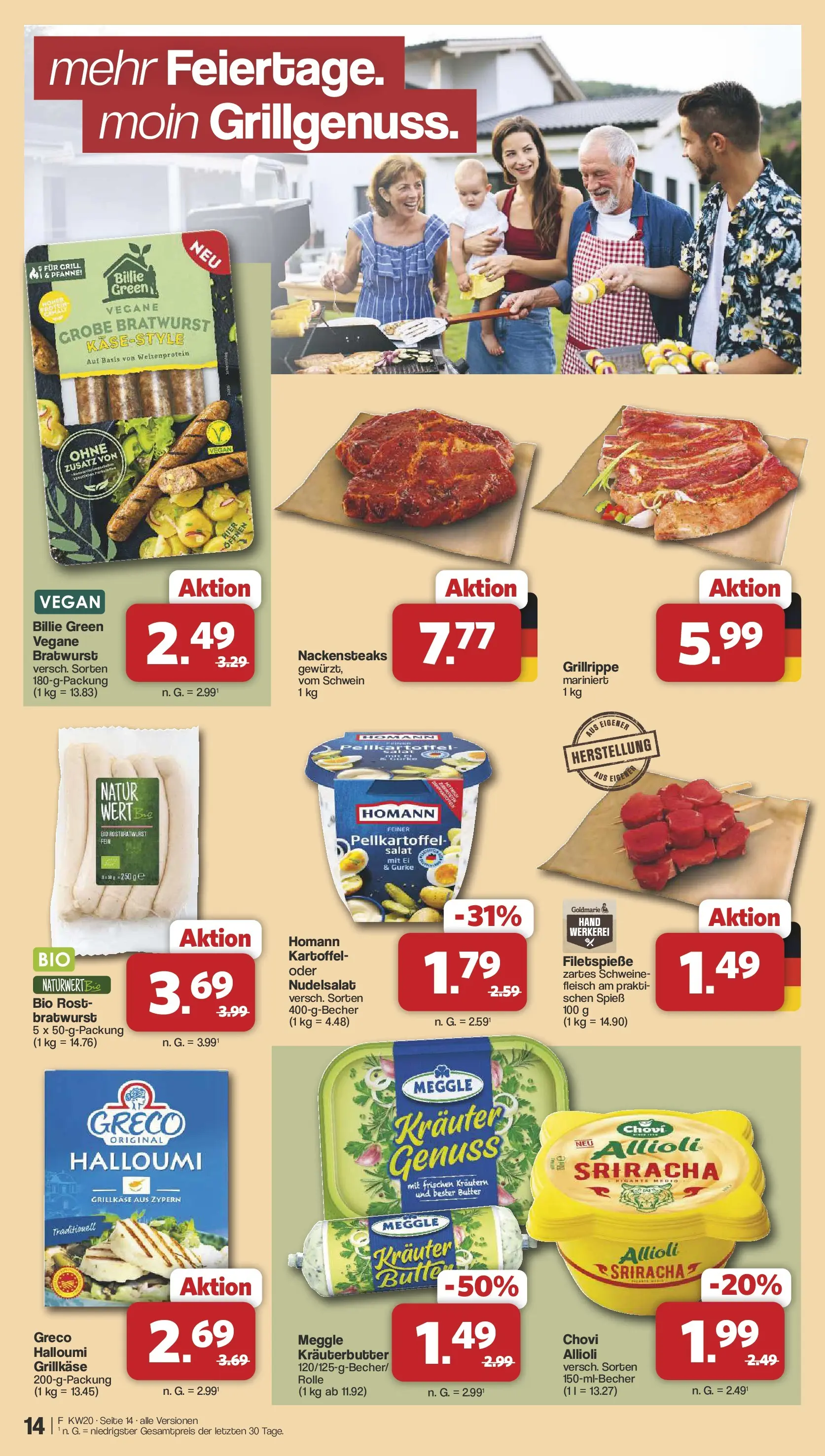 Famila Nordwest - Famila: Wochenangebote (ab 10.05.2026) zum Blättern | Seite: 14 | Produkte: Grill, Butter, Kräuterbutter, Salat