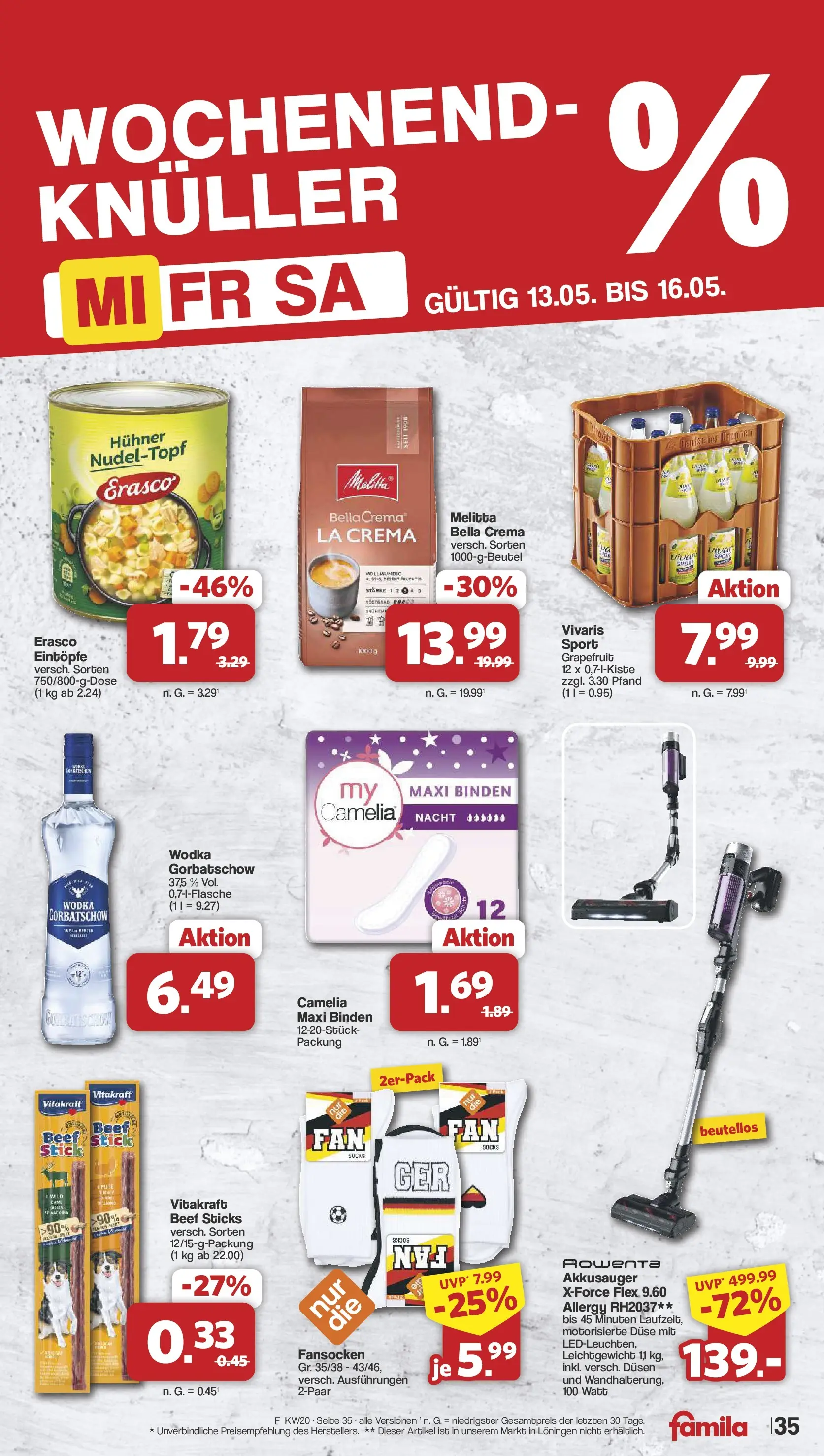 Famila Nordwest - Famila: Wochenangebote (ab 10.05.2026) zum Blättern | Seite: 35 | Produkte: Pute, Grapefruit, Wodka gorbatschow, Wodka