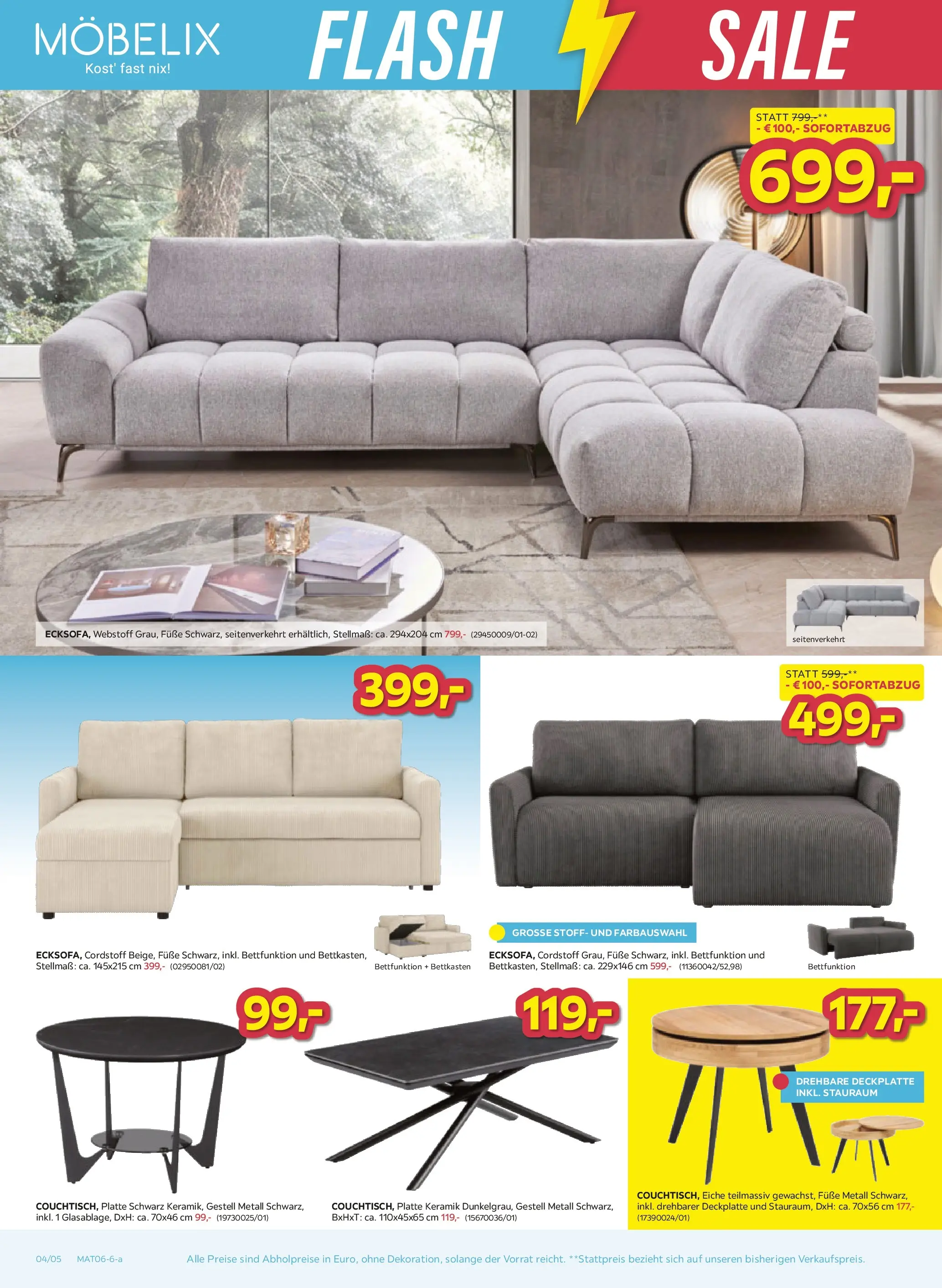 Möbelix - Flash Sale von 26.05.2026 - Aktuelle Angebote | Seite: 4