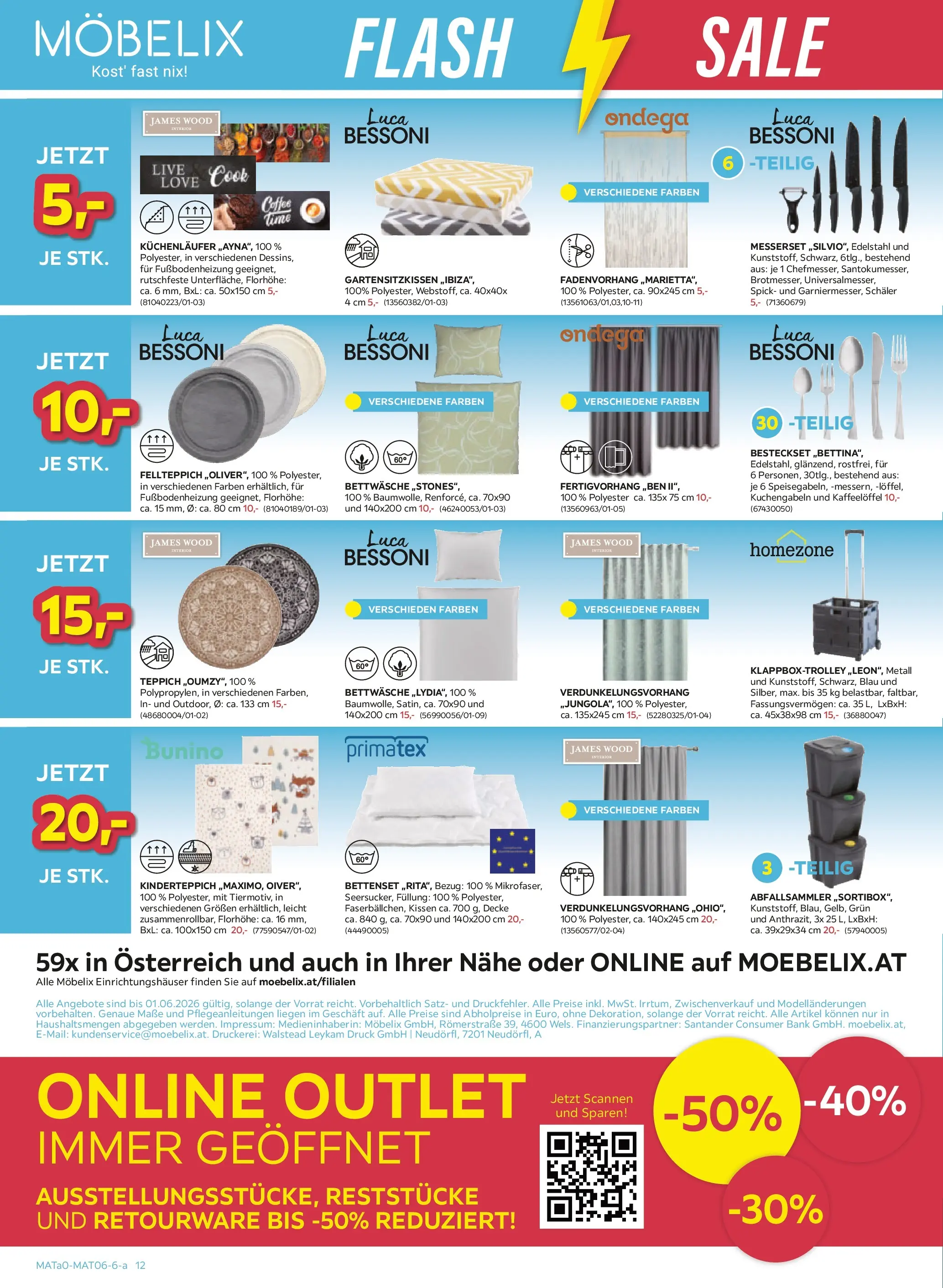 Möbelix - Flash Sale von 26.05.2026 - Aktuelle Angebote | Seite: 12 | Produkte: Kissen, Decke, Teppich