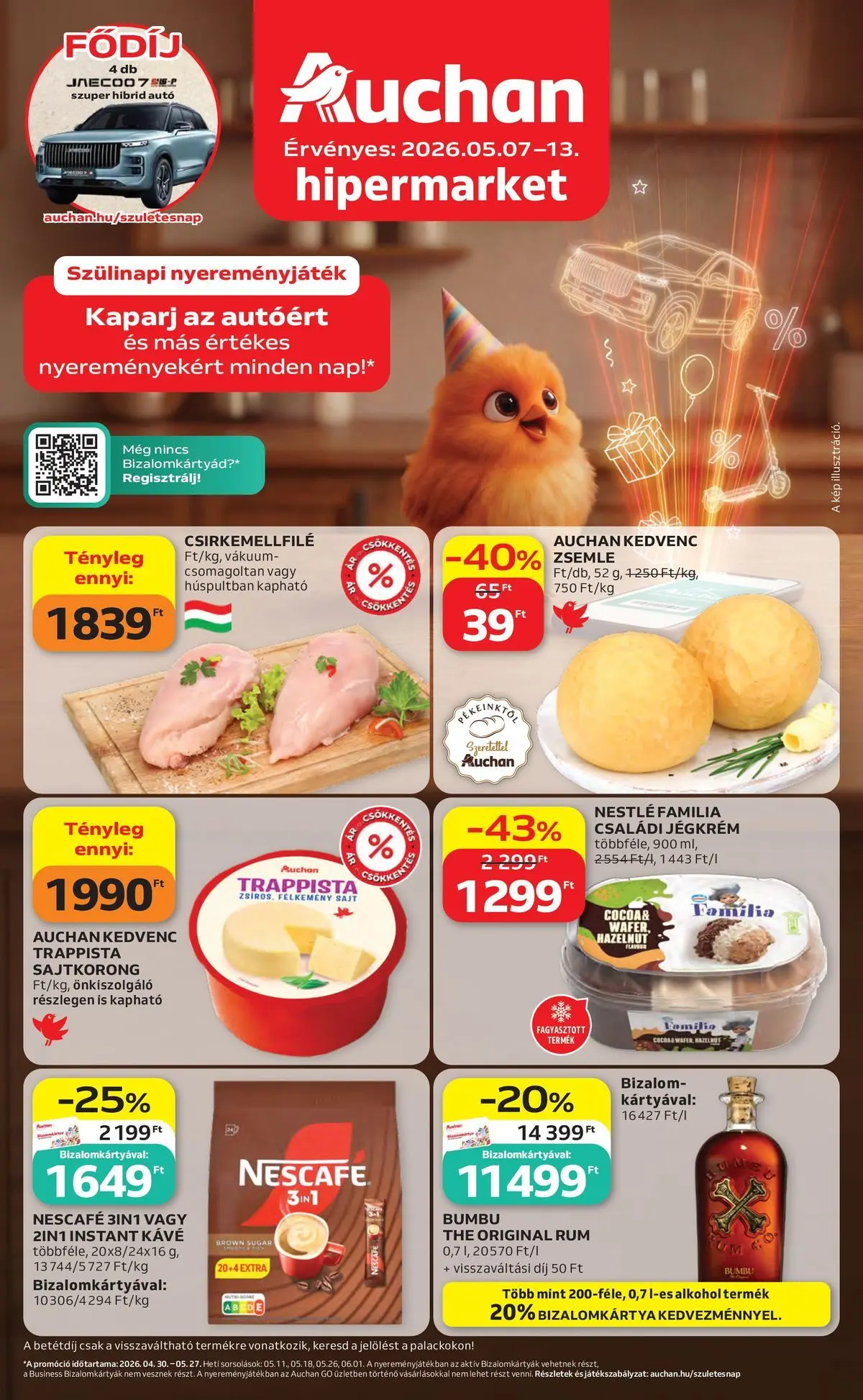 Auchan akciós újság Debrecen - 2026.05.06. -tól/töl > akció, lapozható szórólap 🛍️ | Oldal: 1