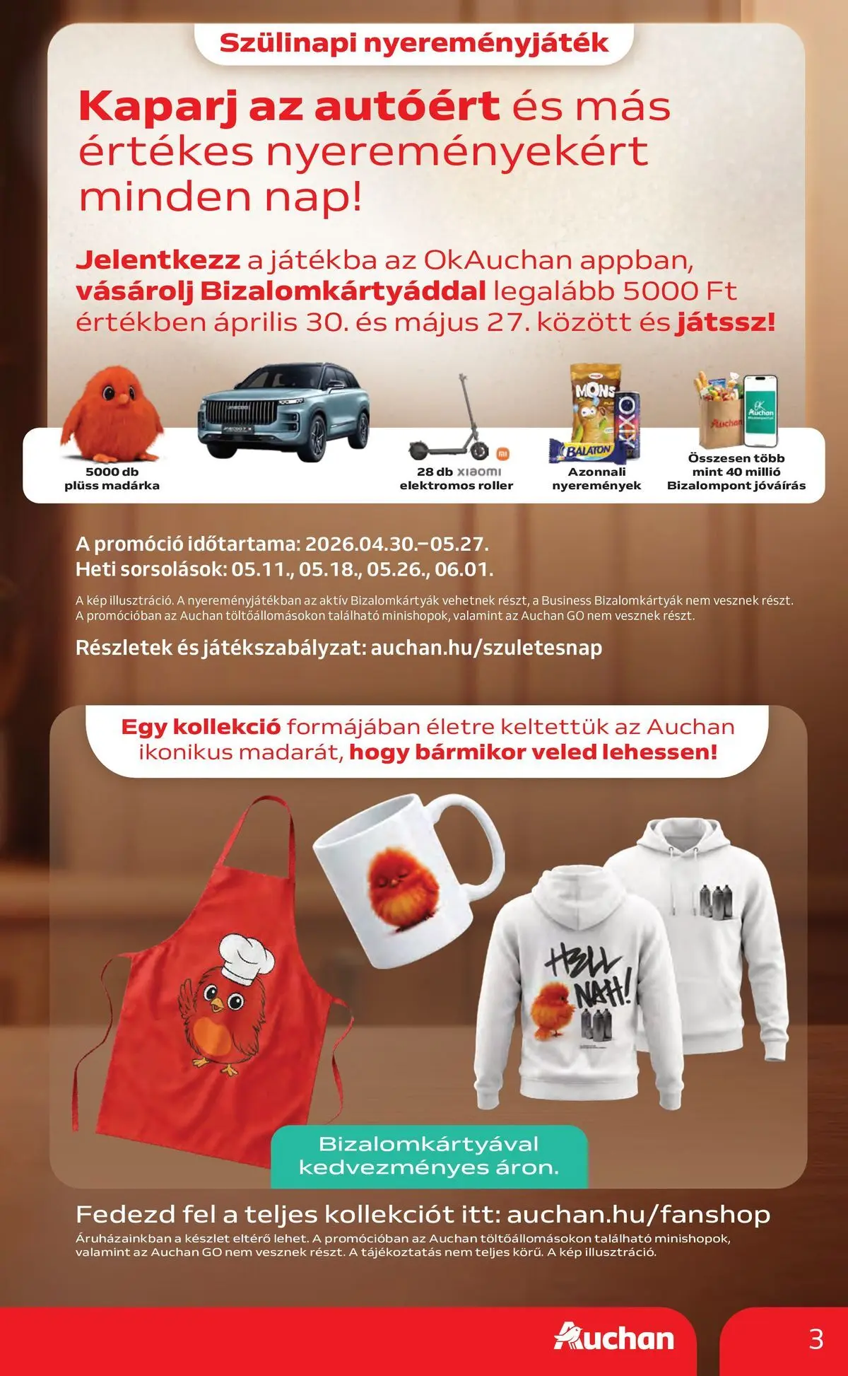 Auchan akciós újság Debrecen - 2026.05.06. -tól/töl > akció, lapozható szórólap 🛍️ | Oldal: 3