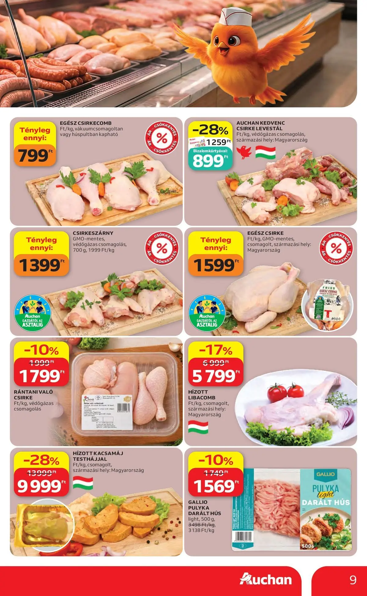 Auchan akciós újság Debrecen - 2026.05.06. -tól/töl > akció, lapozható szórólap 🛍️ | Oldal: 9