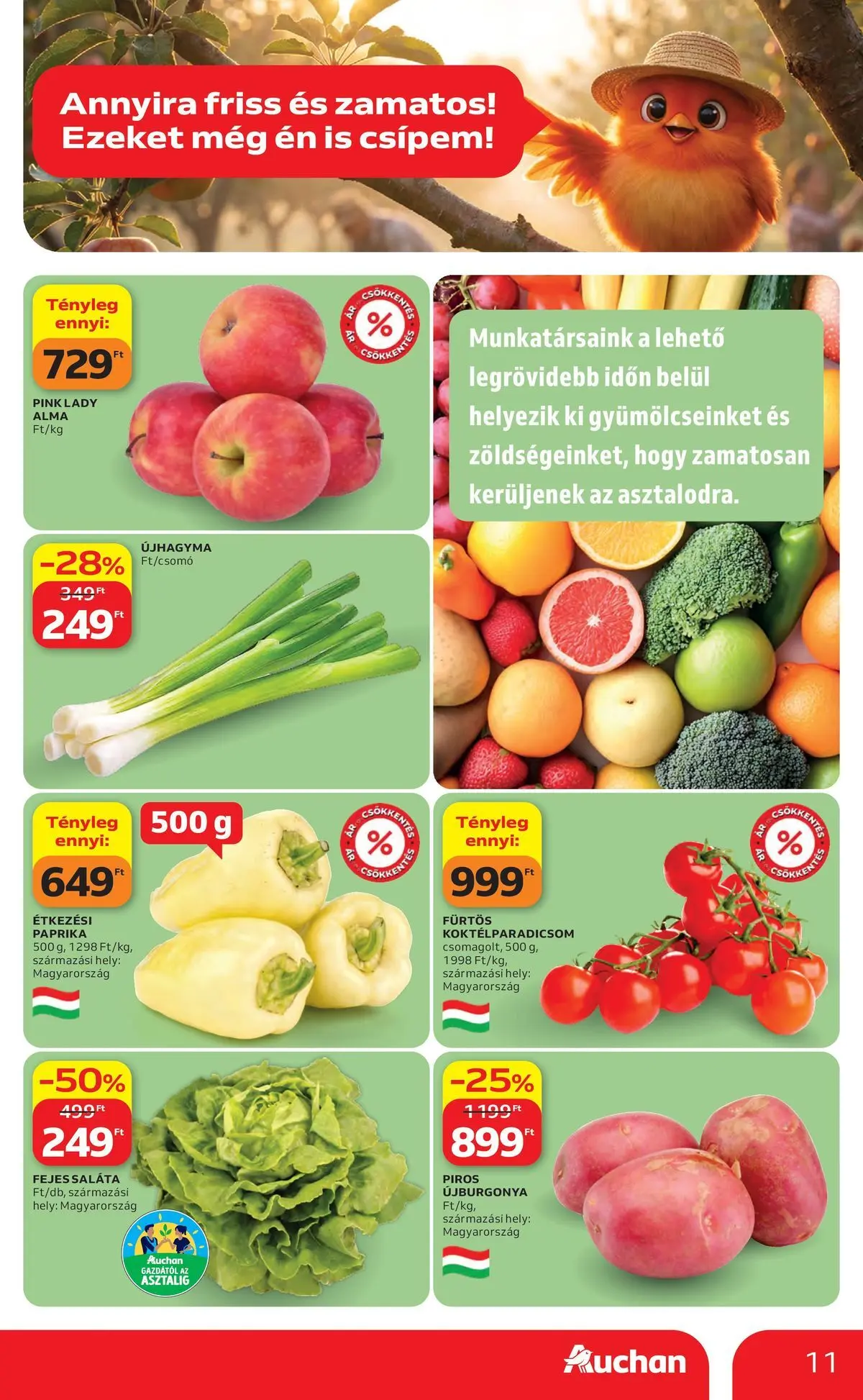 Auchan akciós újság Debrecen - 2026.05.06. -tól/töl > akció, lapozható szórólap 🛍️ | Oldal: 11
