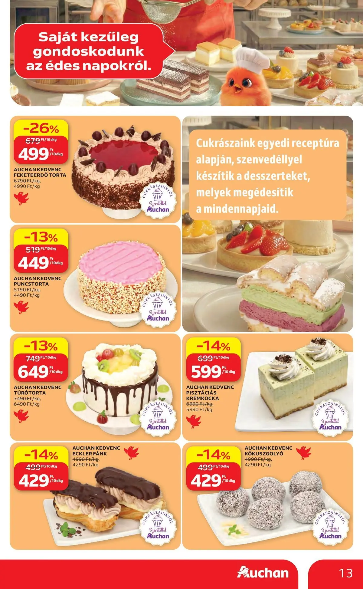 Auchan akciós újság Debrecen - 2026.05.06. -tól/töl > akció, lapozható szórólap 🛍️ | Oldal: 13