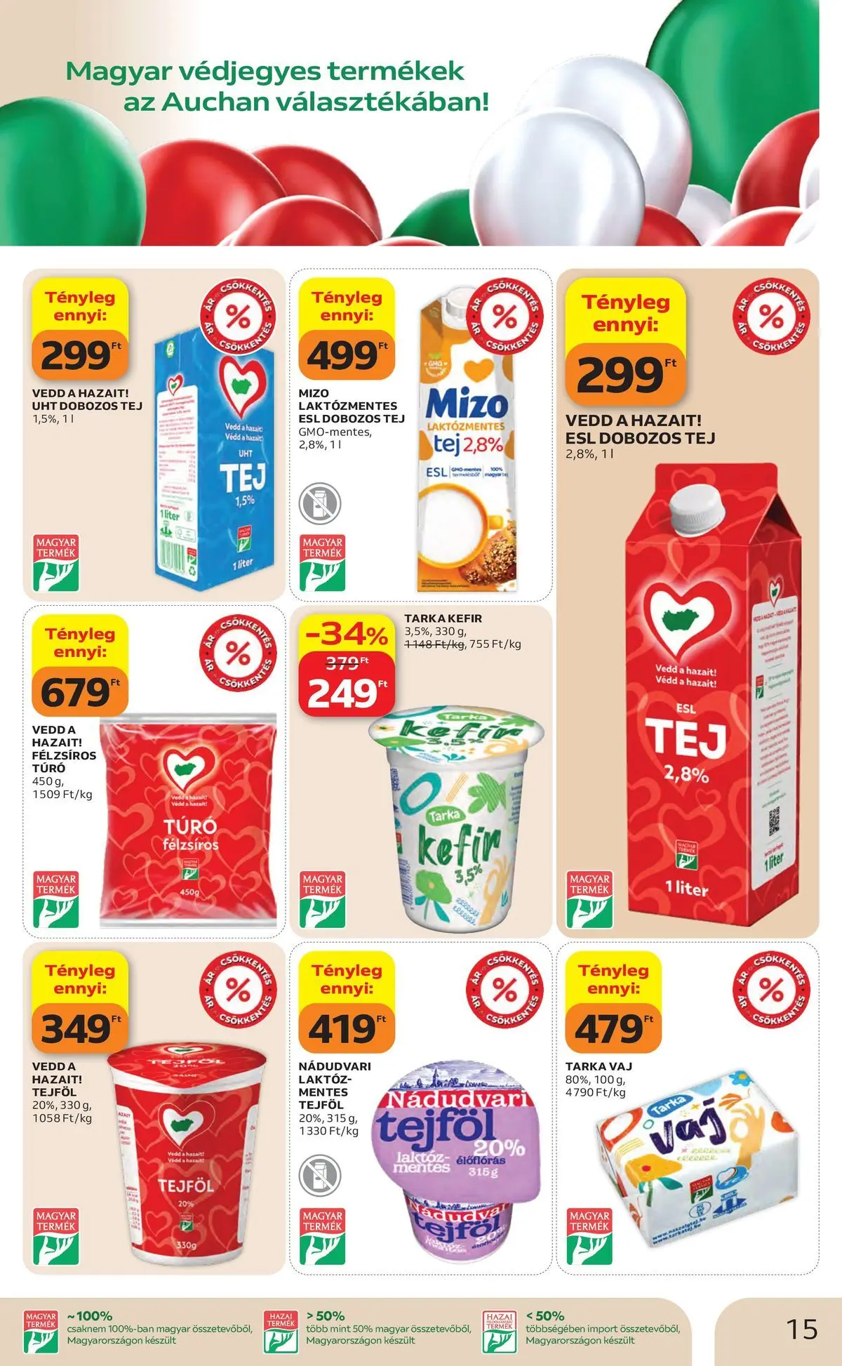 Auchan akciós újság Debrecen - 2026.05.06. -tól/töl > akció, lapozható szórólap 🛍️ | Oldal: 15