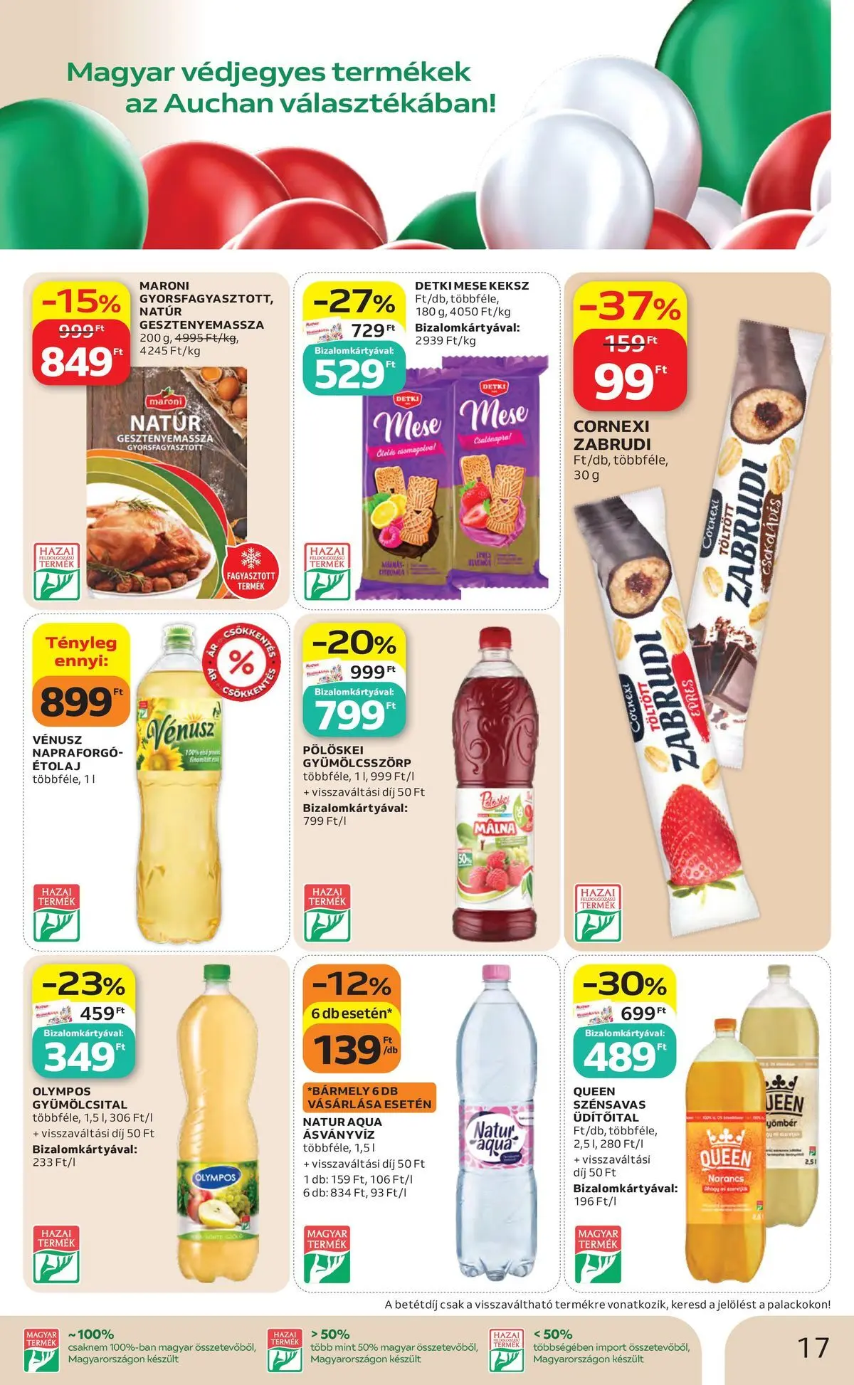 Auchan akciós újság Debrecen - 2026.05.06. -tól/töl > akció, lapozható szórólap 🛍️ | Oldal: 17