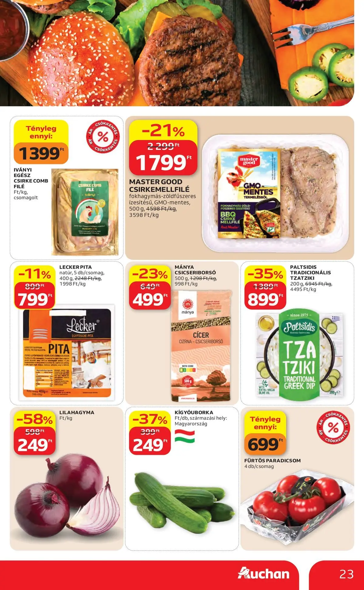 Auchan akciós újság Debrecen - 2026.05.06. -tól/töl > akció, lapozható szórólap 🛍️ | Oldal: 23