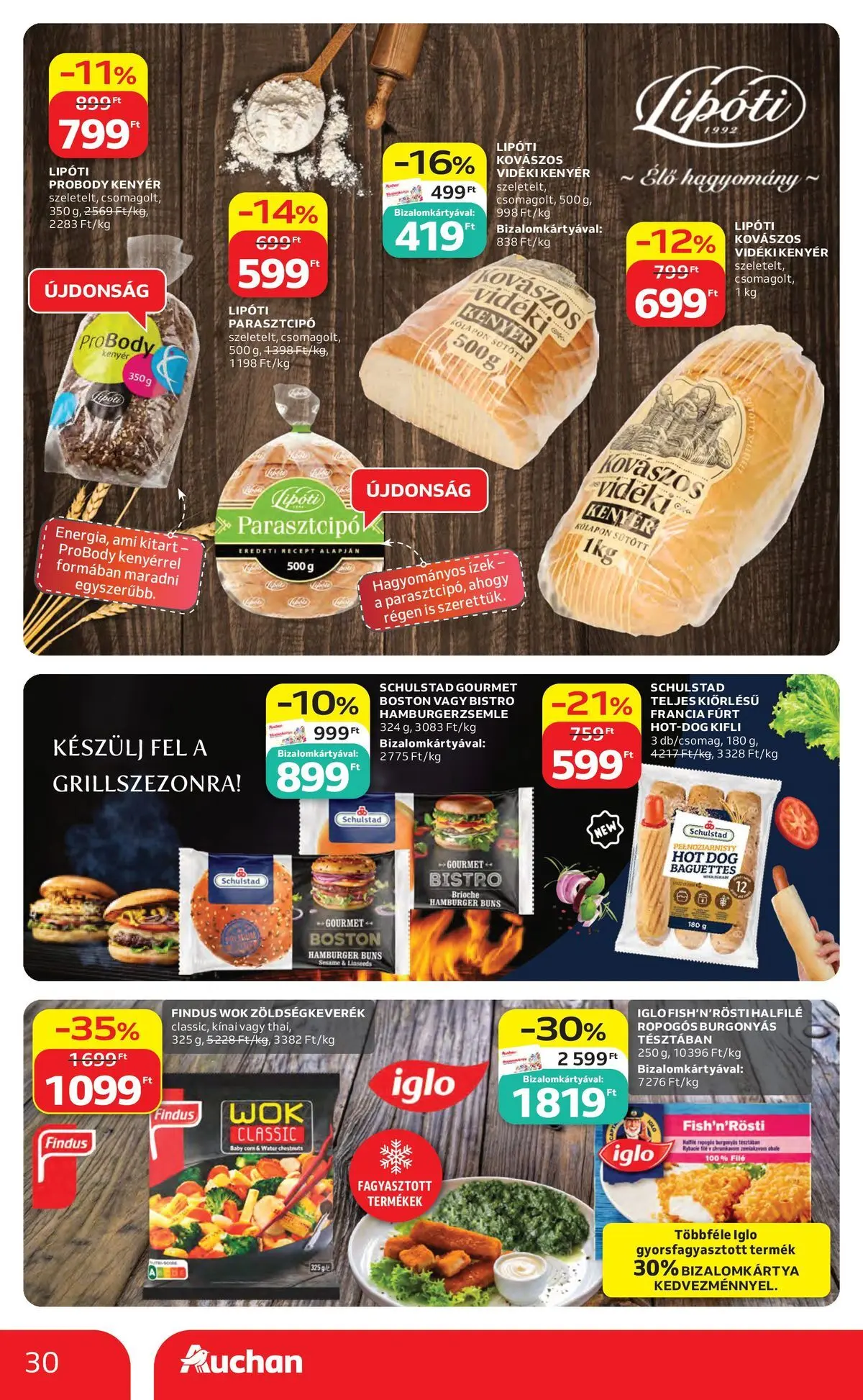 Auchan akciós újság Debrecen - 2026.05.06. -tól/töl > akció, lapozható szórólap 🛍️ | Oldal: 30
