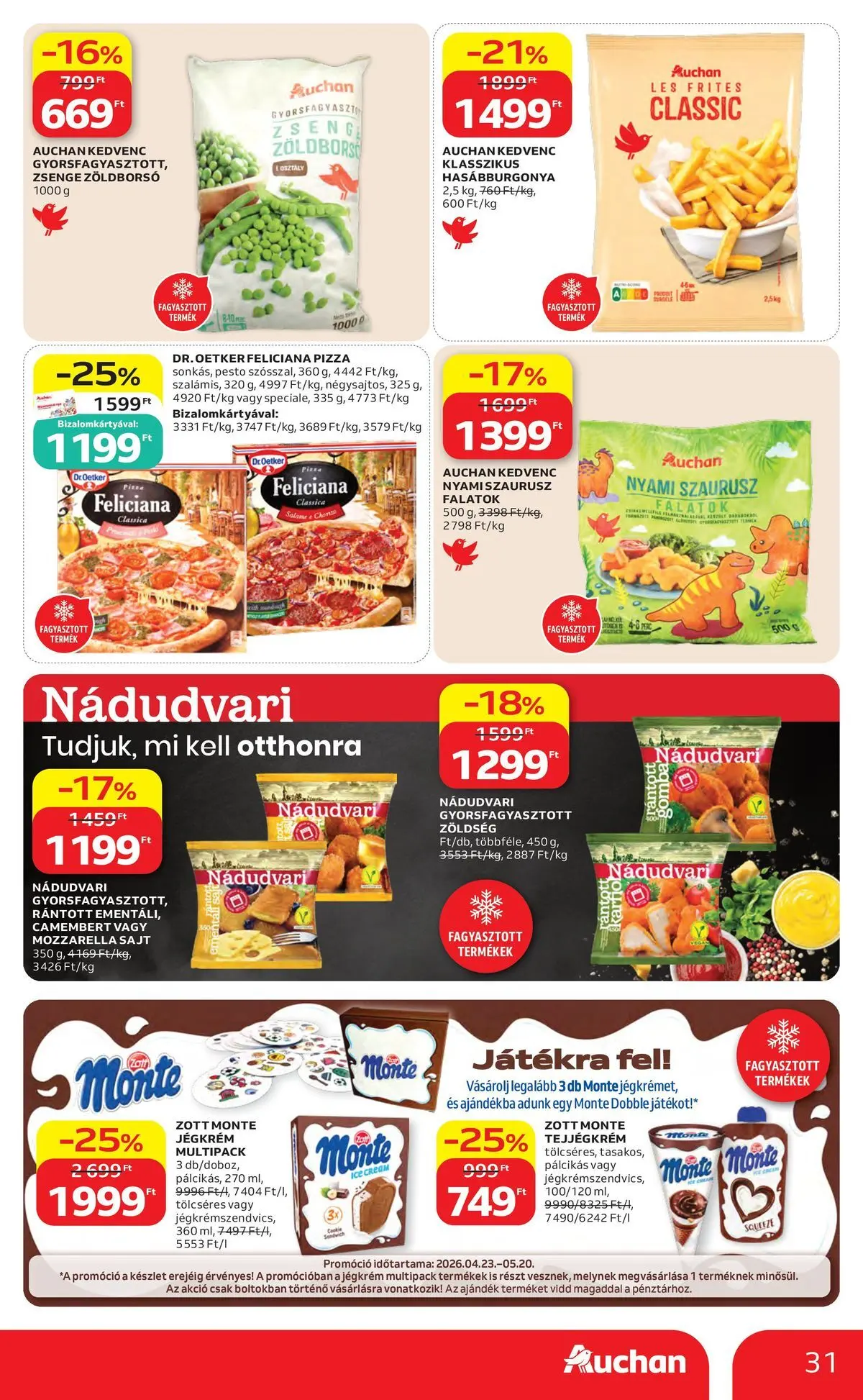 Auchan akciós újság Debrecen - 2026.05.06. -tól/töl > akció, lapozható szórólap 🛍️ | Oldal: 31