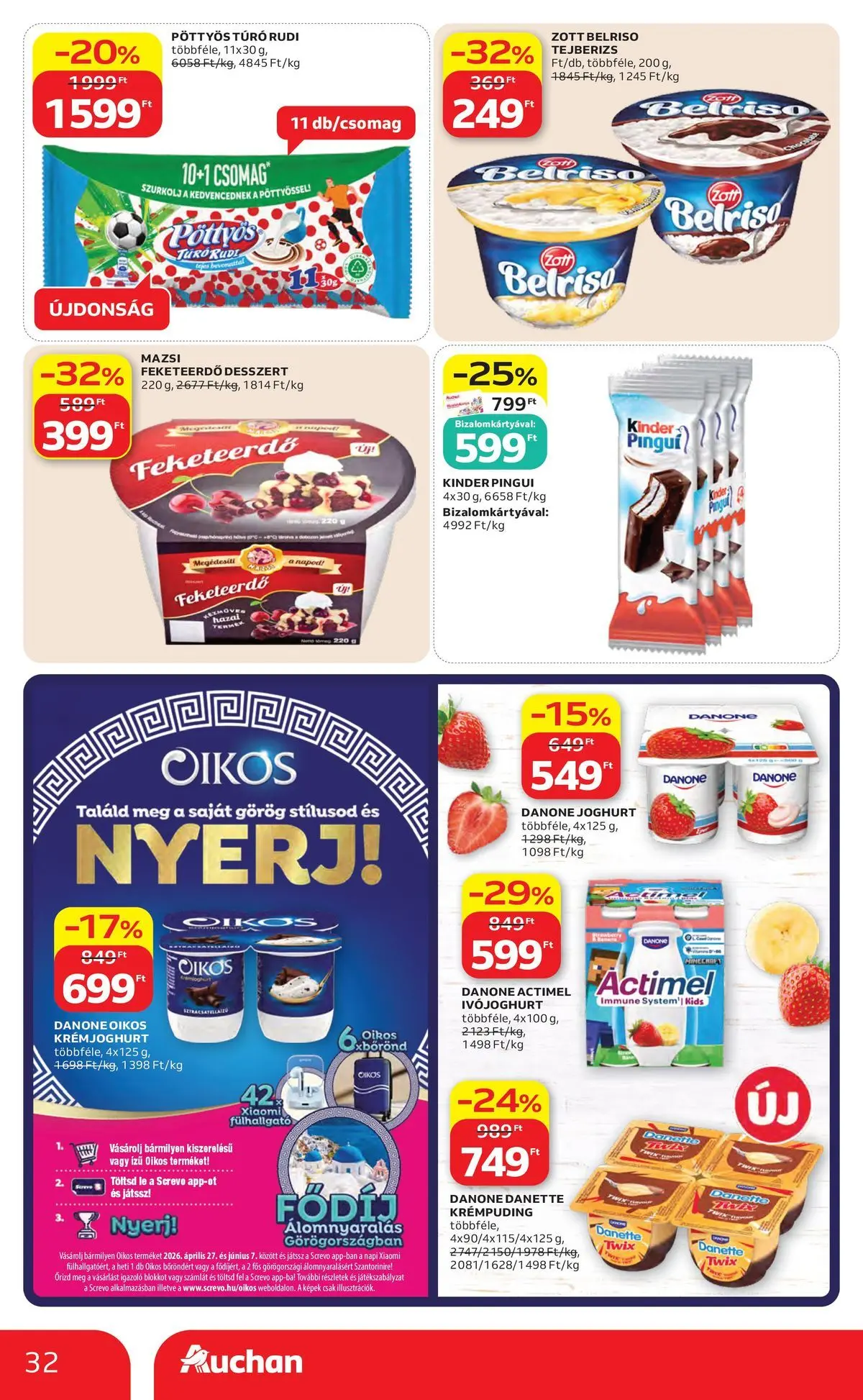 Auchan akciós újság Debrecen - 2026.05.06. -tól/töl > akció, lapozható szórólap 🛍️ | Oldal: 32
