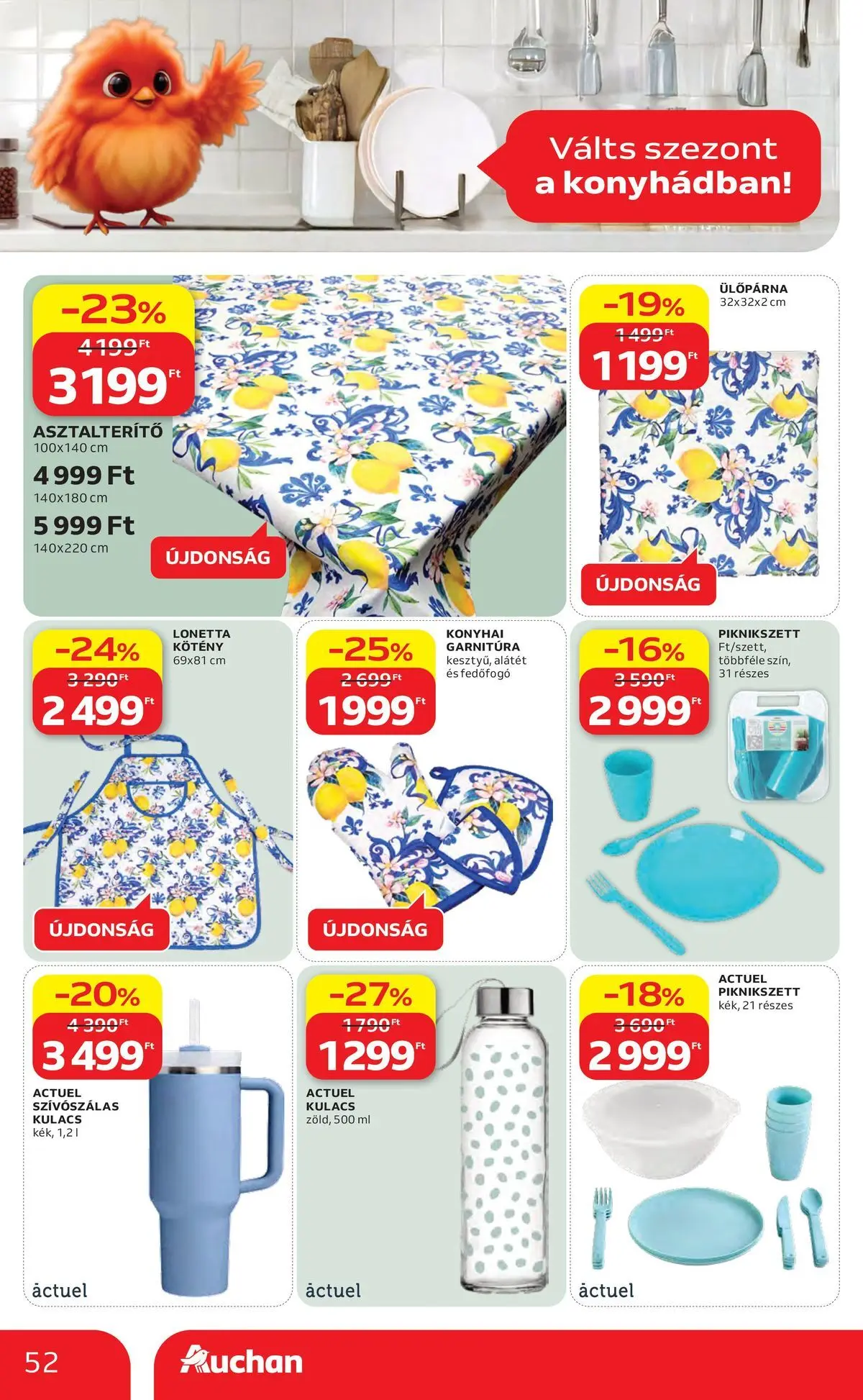 Auchan akciós újság Debrecen - 2026.05.06. -tól/töl > akció, lapozható szórólap 🛍️ | Oldal: 52