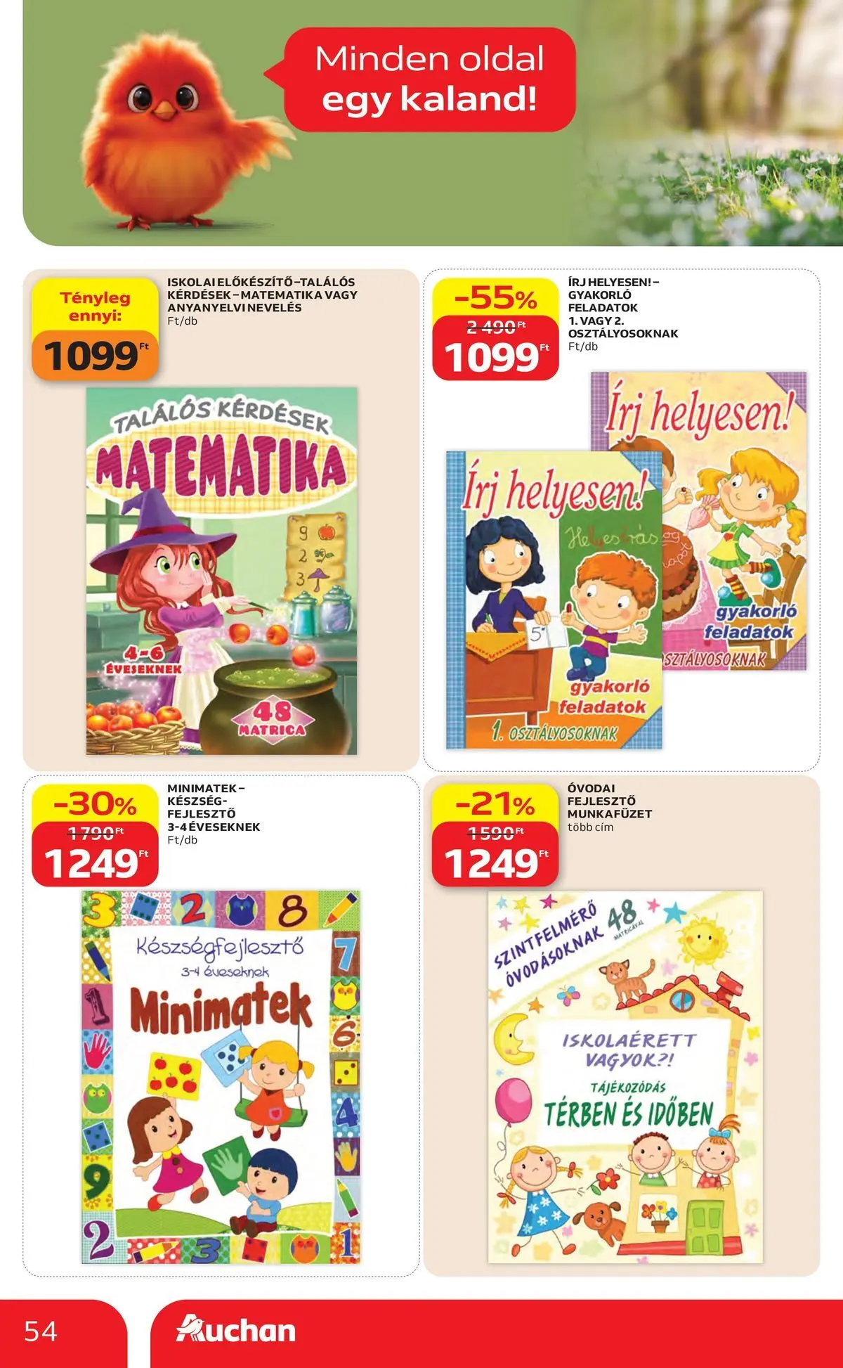 Auchan akciós újság Debrecen - 2026.05.06. -tól/töl > akció, lapozható szórólap 🛍️ | Oldal: 54