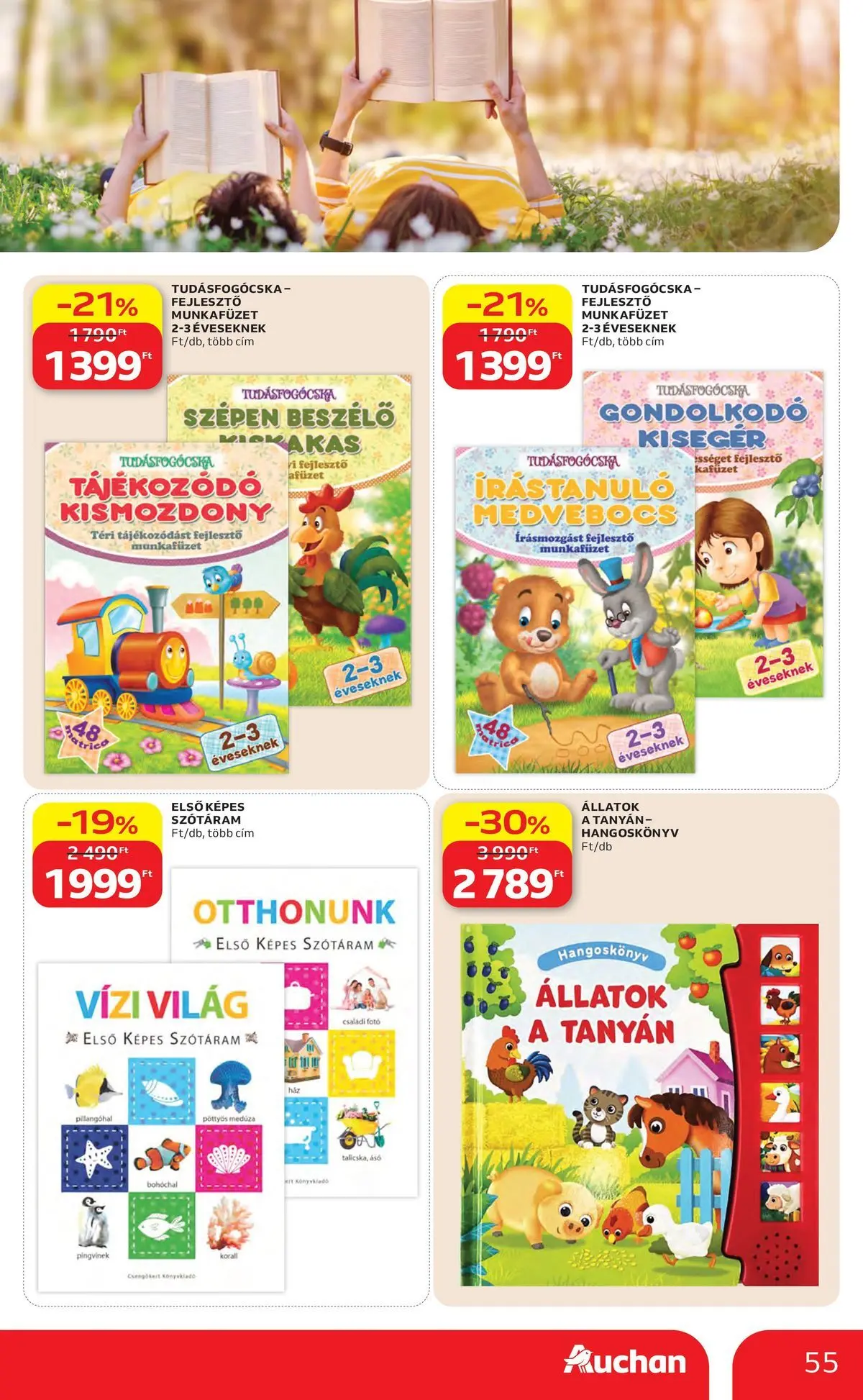 Auchan akciós újság Debrecen - 2026.05.06. -tól/töl > akció, lapozható szórólap 🛍️ | Oldal: 55