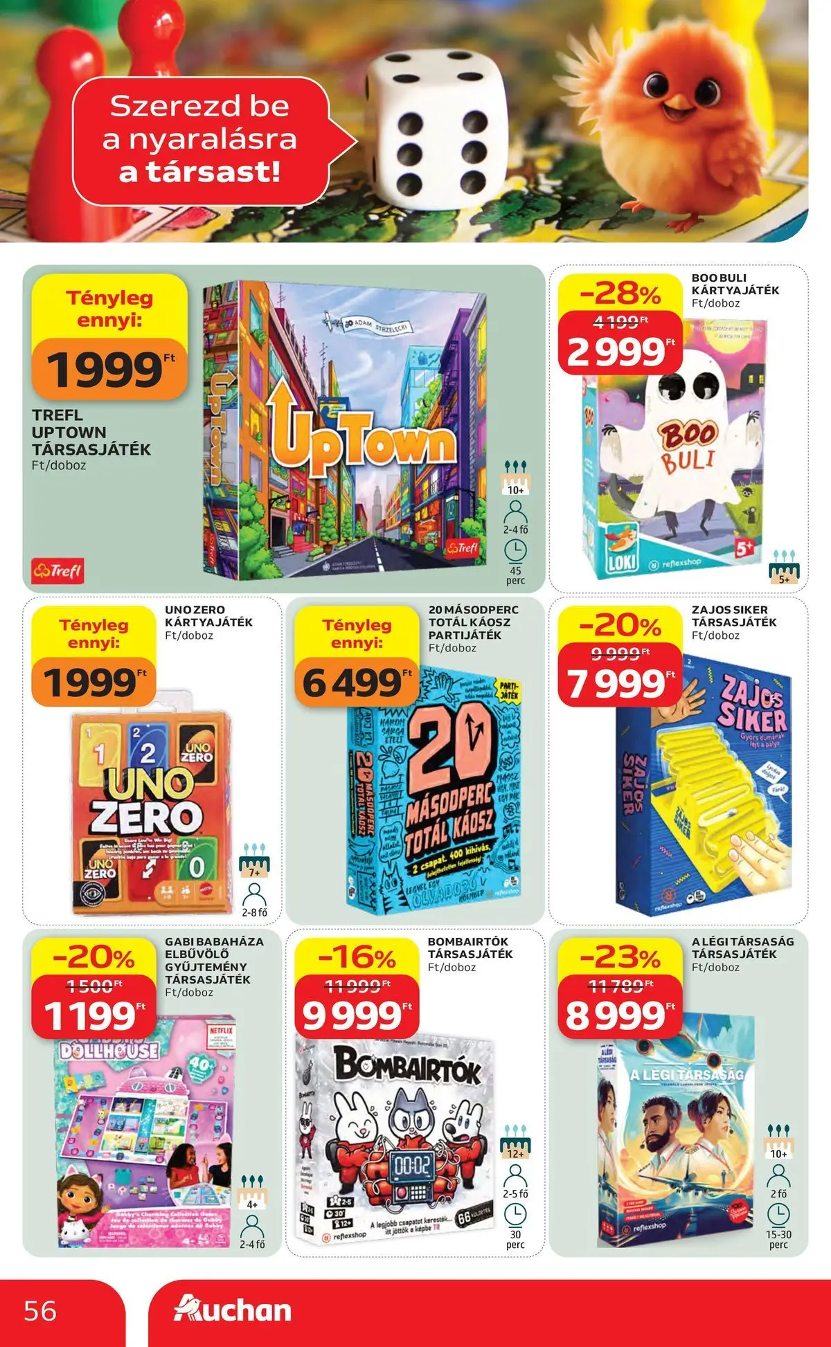 Auchan akciós újság Debrecen - 2026.05.06. -tól/töl > akció, lapozható szórólap 🛍️ | Oldal: 56