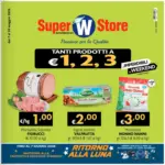 Super W Tanti prodotti a 1,2,3&euro; - al 07.06.2026