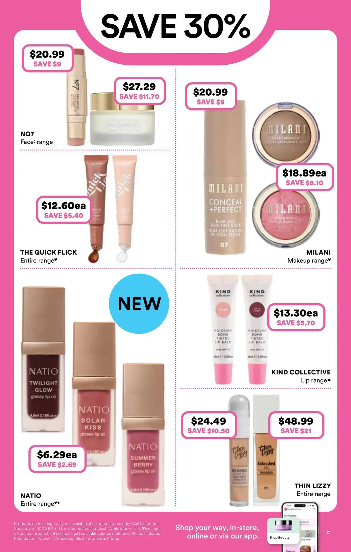 Priceline Pharmacy catalogue Bundoora - 06/05/2026 > weekly / monthly specials | Page: 17 | Products: Bronzer, Oil, Makeup