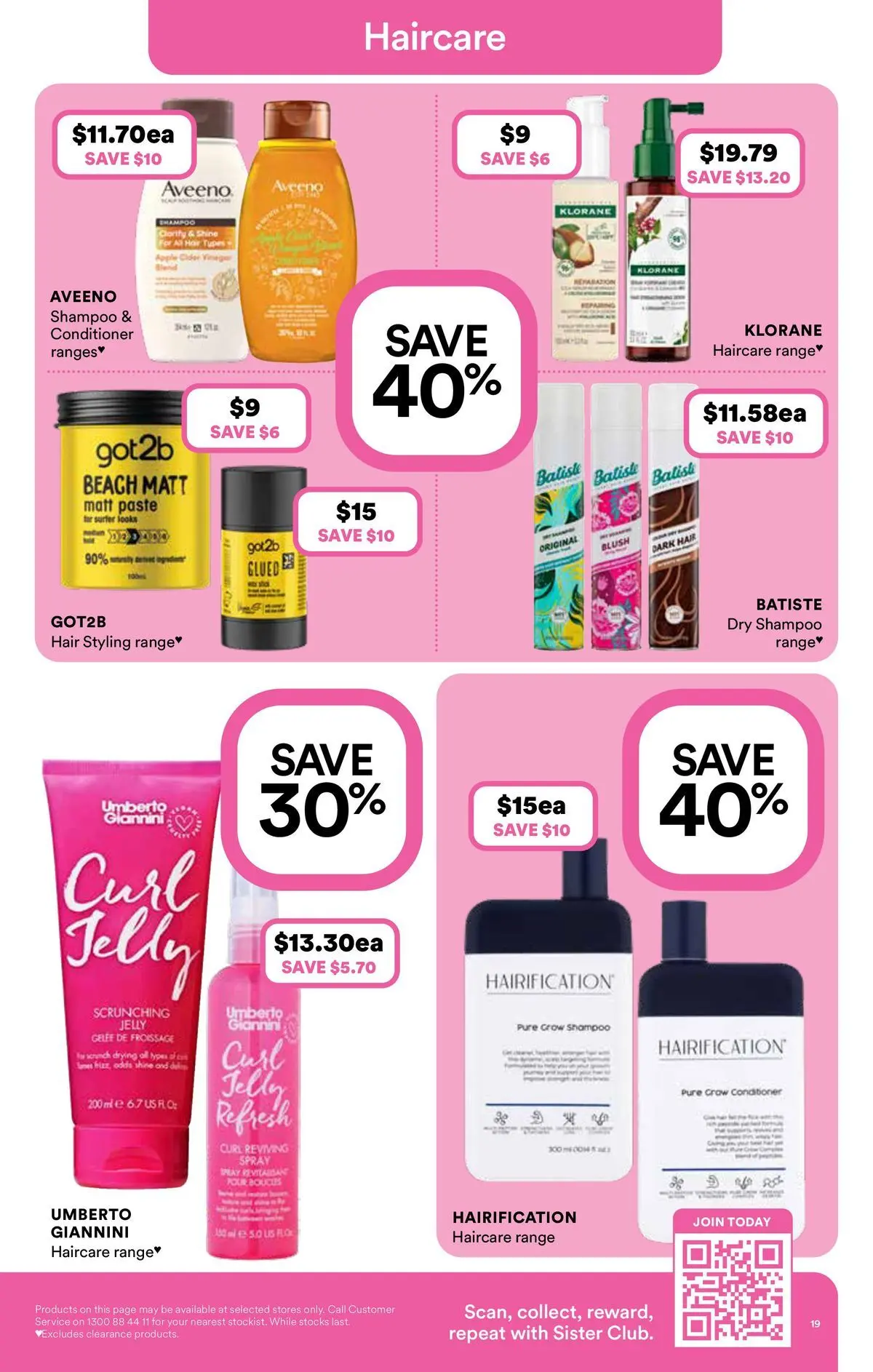 Priceline Pharmacy catalogue Bundoora - 06/05/2026 > weekly / monthly specials | Page: 19 | Products: Blush, Shampoo, Conditioner