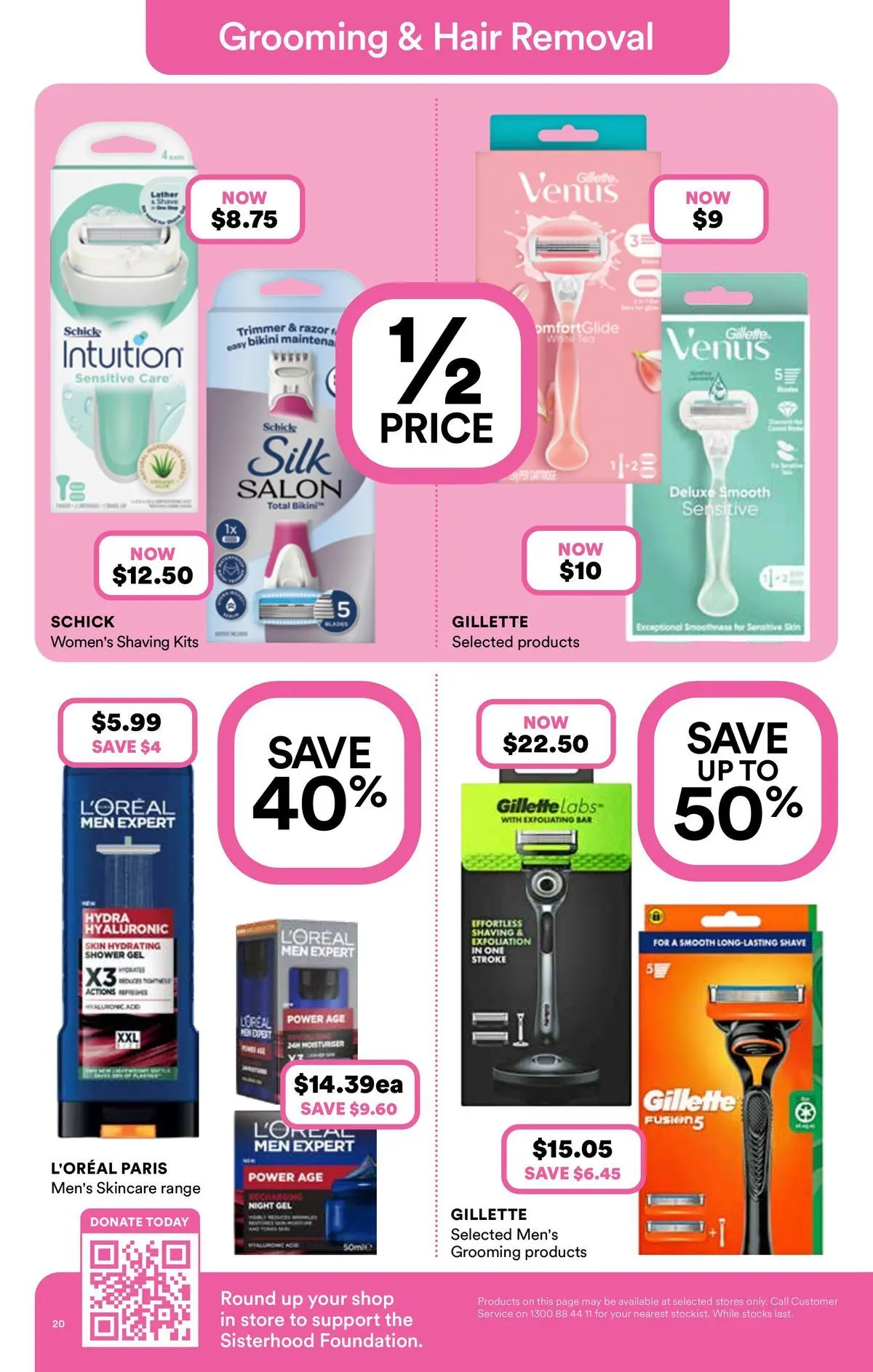 Priceline Pharmacy catalogue Bundoora - 06/05/2026 > weekly / monthly specials | Page: 20 | Products: Kits, Shower gel, Razor, Hair removal