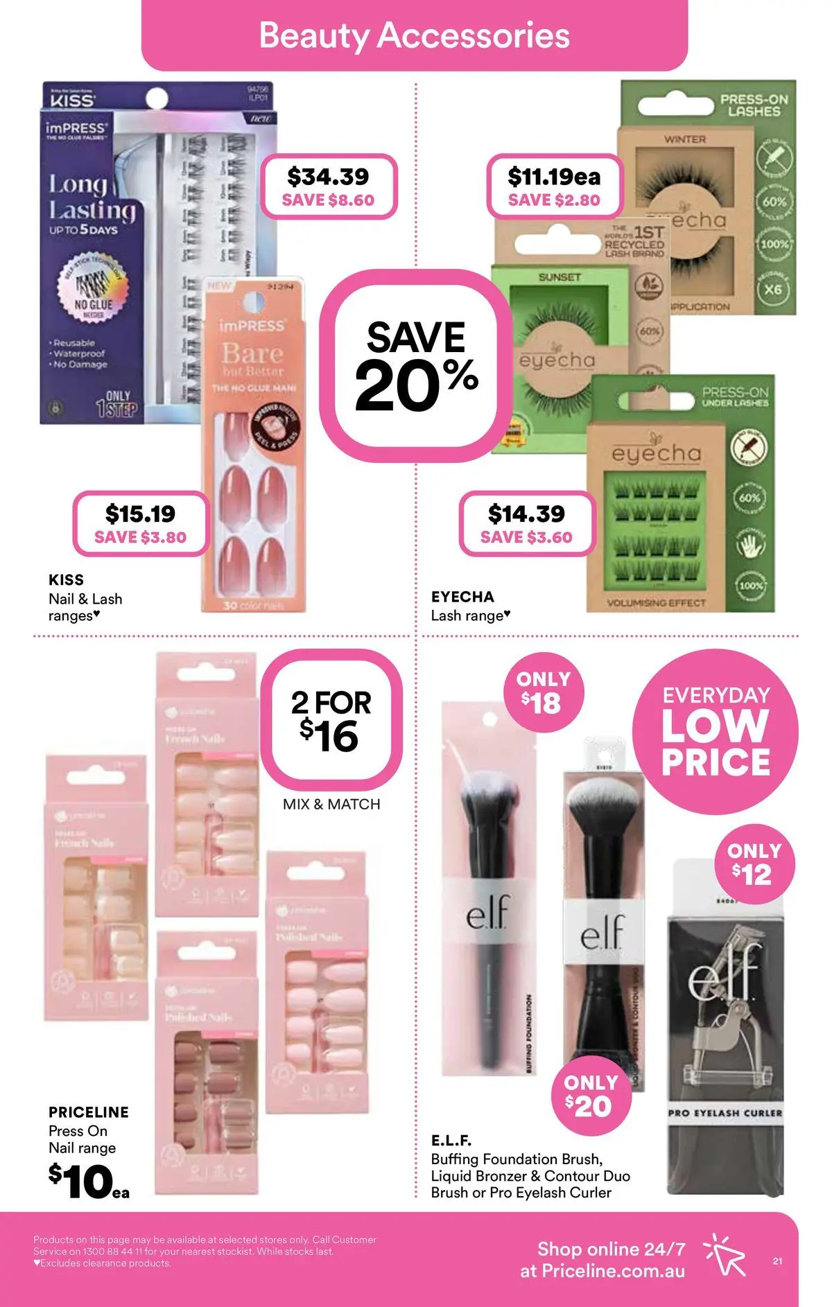 Priceline Pharmacy catalogue Bundoora - 06/05/2026 > weekly / monthly specials | Page: 21 | Products: Bronzer, Contour, Foundation, Press