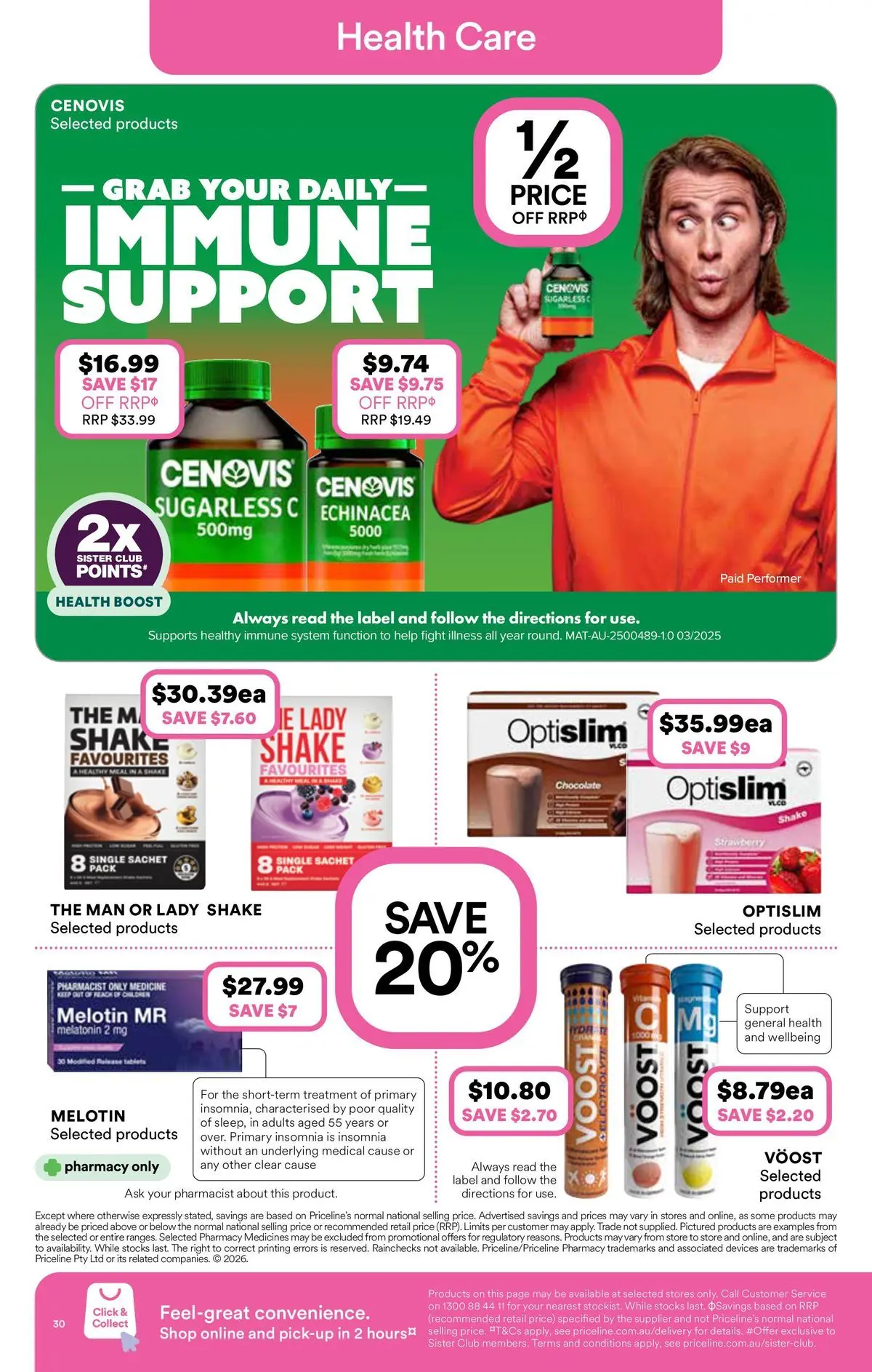 Priceline Pharmacy catalogue Bundoora - 06/05/2026 > weekly / monthly specials | Page: 30 | Products: Chocolate, Treatment, Tablets