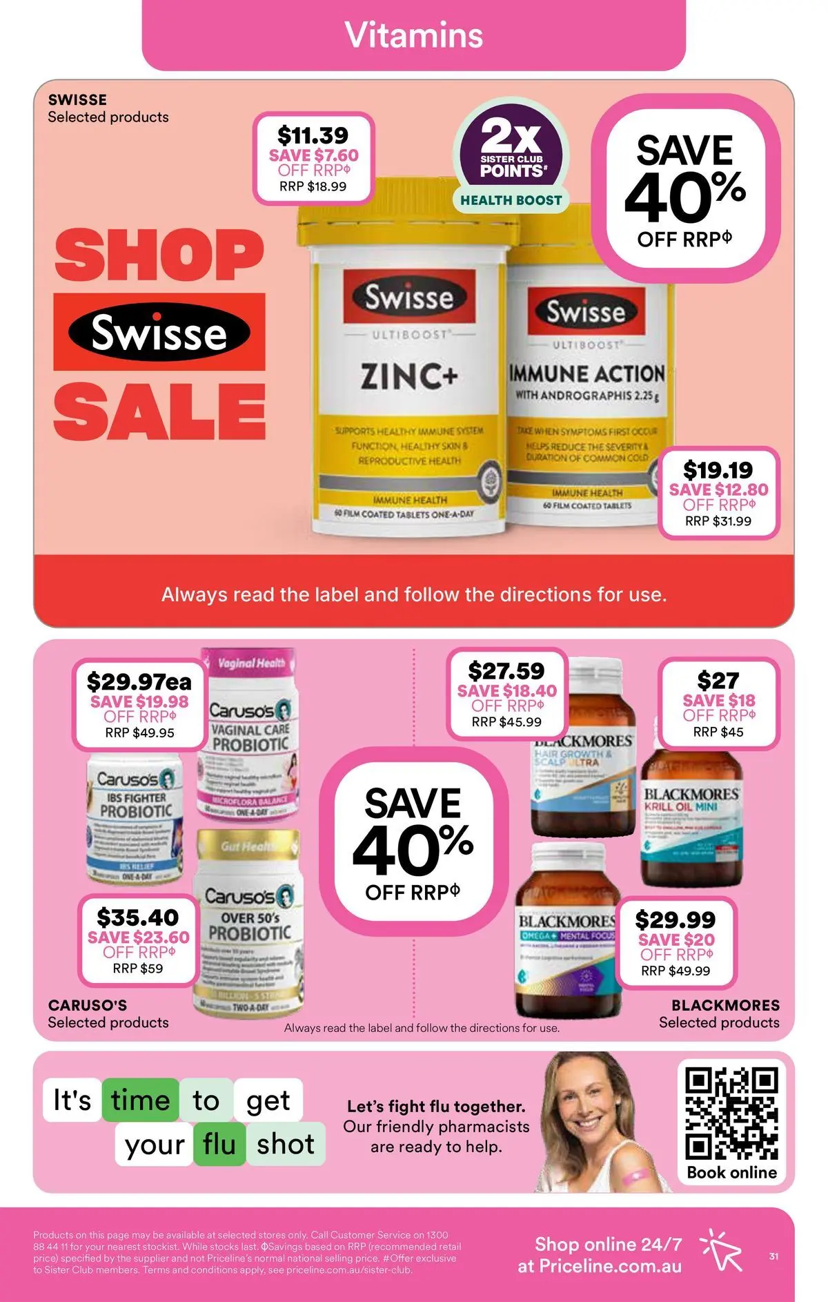 Priceline Pharmacy catalogue Bundoora - 06/05/2026 > weekly / monthly specials | Page: 31 | Products: Oil, Tablets, Zinc