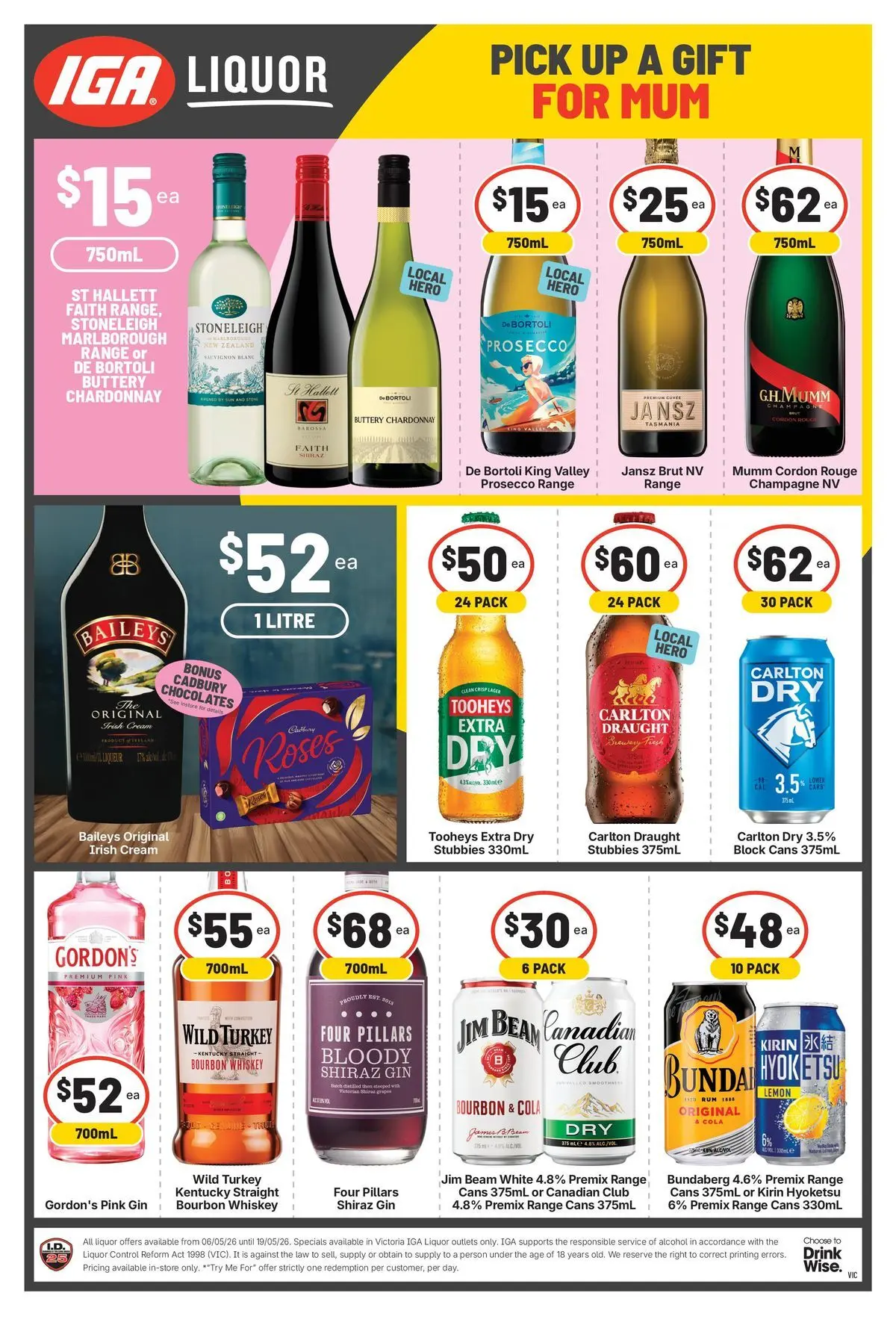 Deals - 2 Week Specials 06/05 - 05/05/2026 > weekly / monthly specials | Page: 1 | Products: Bourbon, Gin, Rum, Lemon