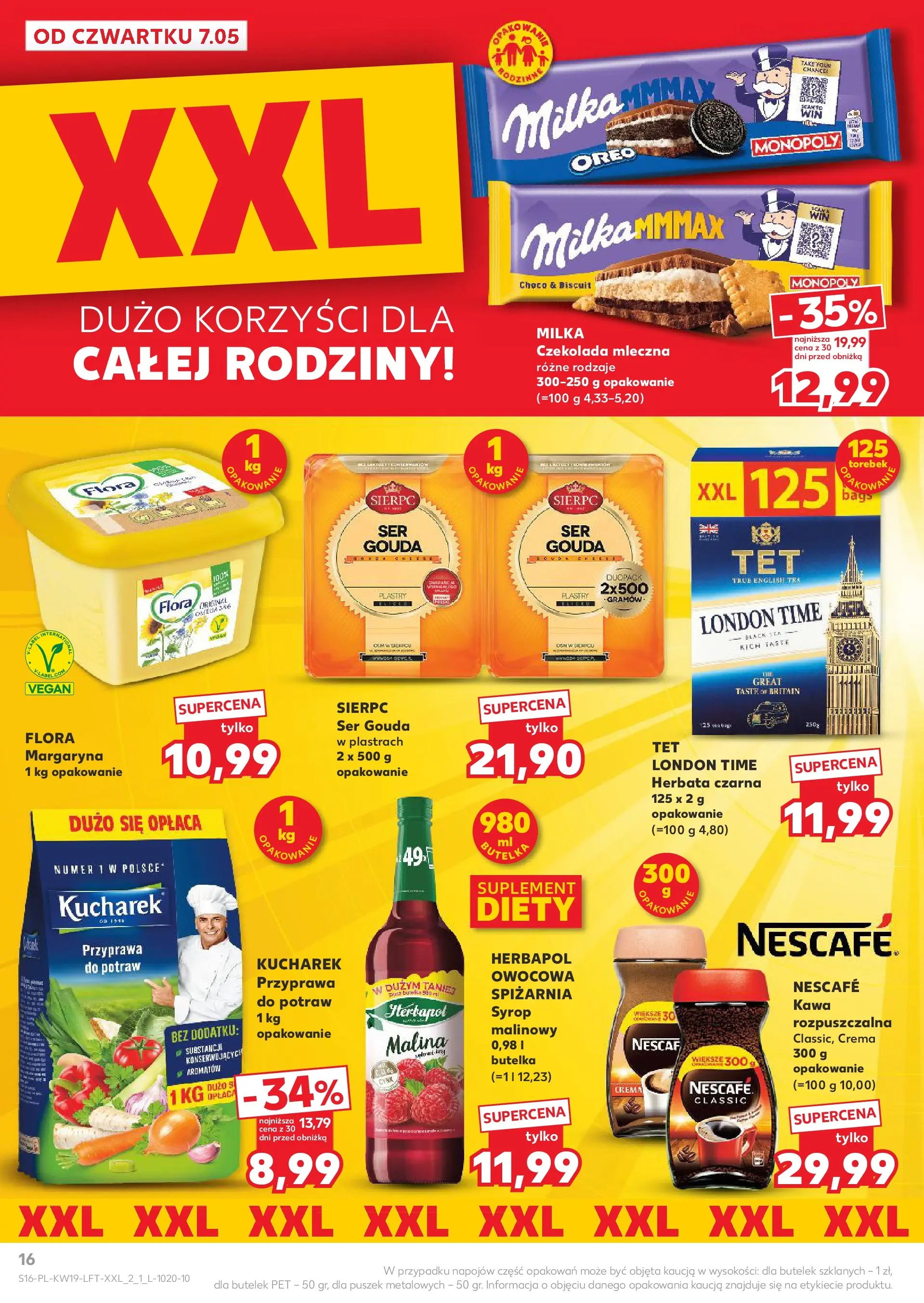 Kaufland gazetka od 07.05.2026 - od jutra PDF | Strona: 16 | Produkty: Syrop, Malina, Herbata, Ser gouda