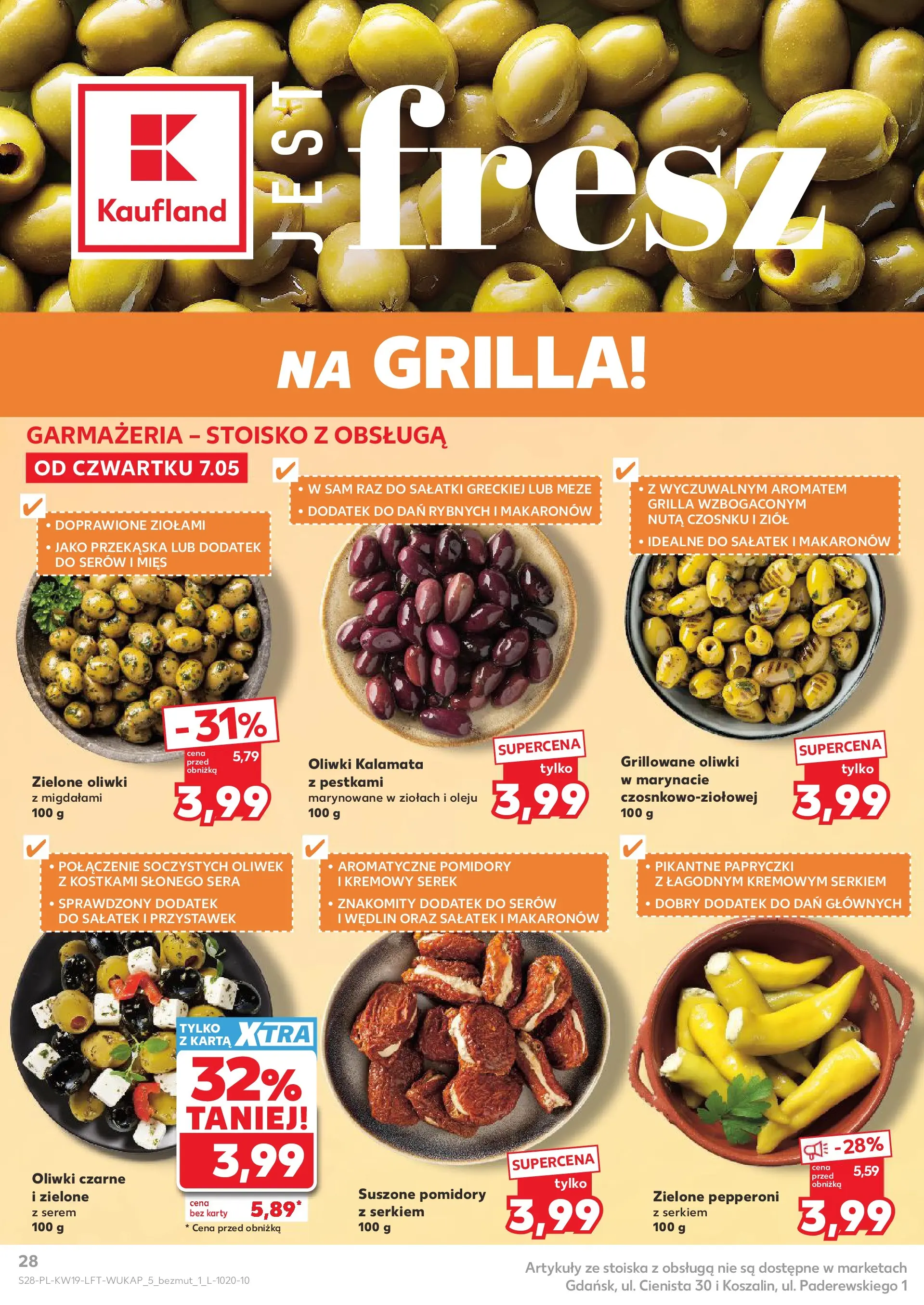 Kaufland gazetka od 07.05.2026 - od jutra PDF | Strona: 28 | Produkty: Karta, Serek, Suszone pomidory, Pomidory