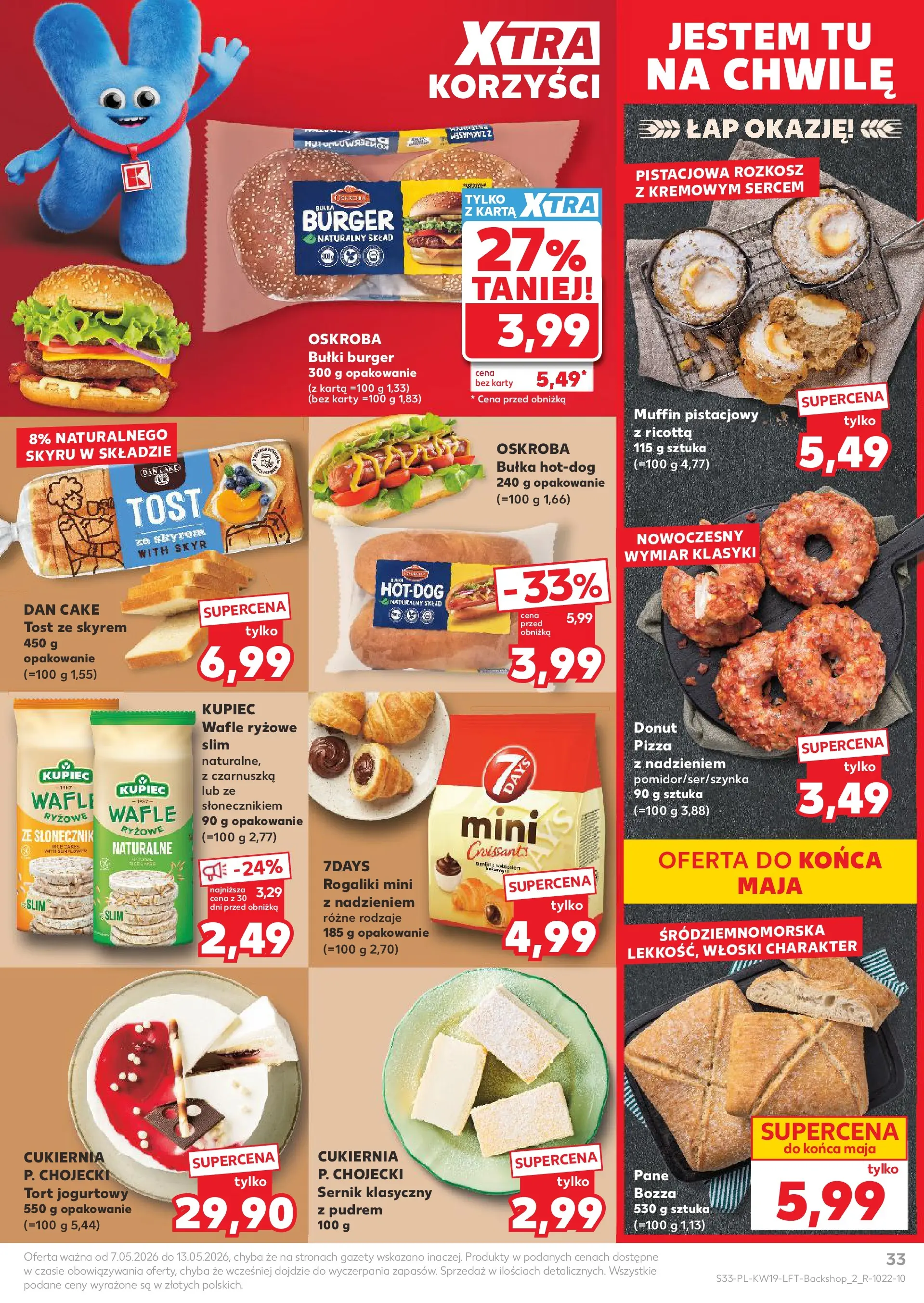 Kaufland gazetka od 07.05.2026 - od jutra PDF | Strona: 33 | Produkty: Czarnuszka, Wafle, Ricotta, Skyr