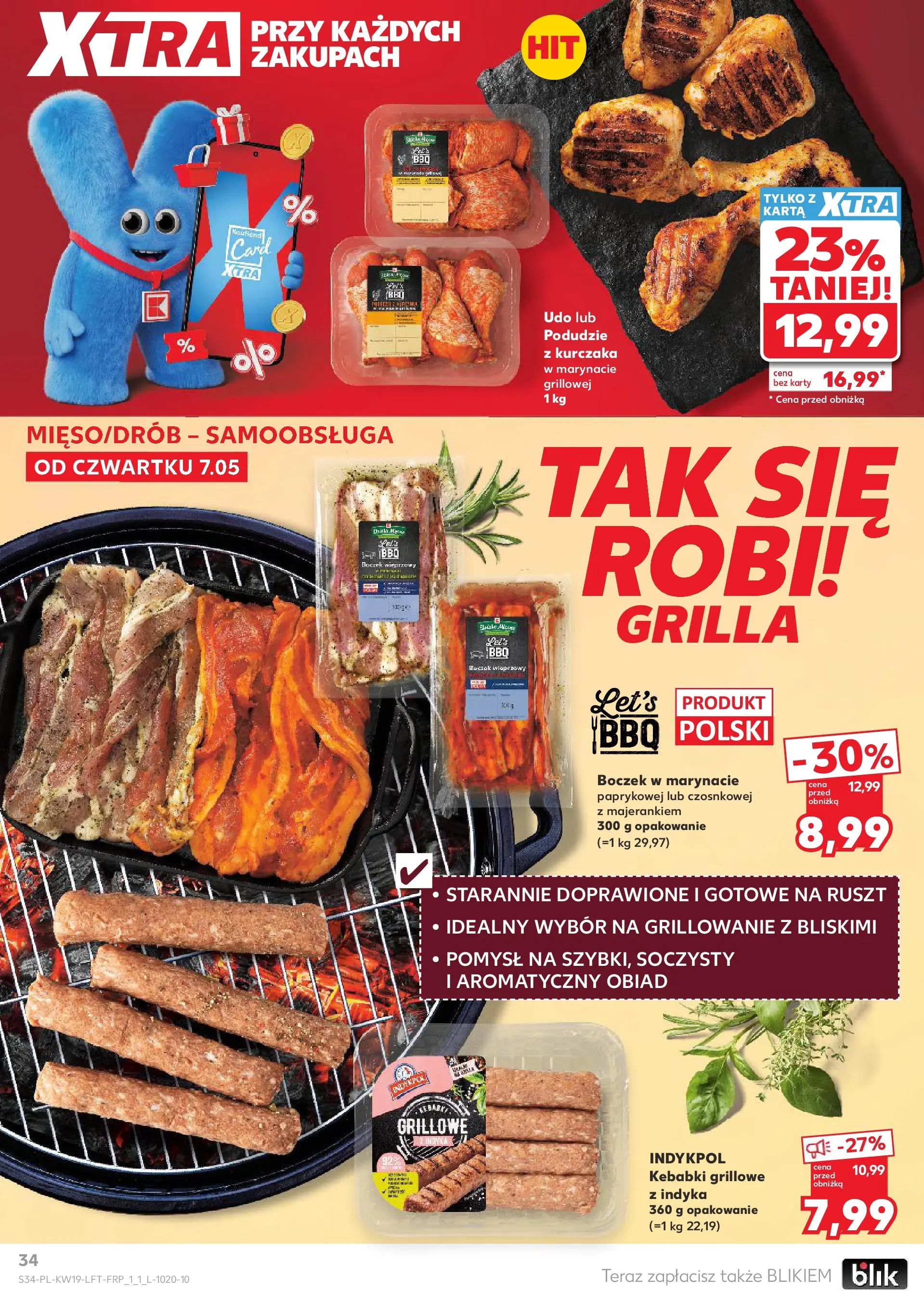 Kaufland gazetka od 07.05.2026 - od jutra PDF | Strona: 34 | Produkty: Karta, Boczek wieprzowy, Ruszt, Boczek