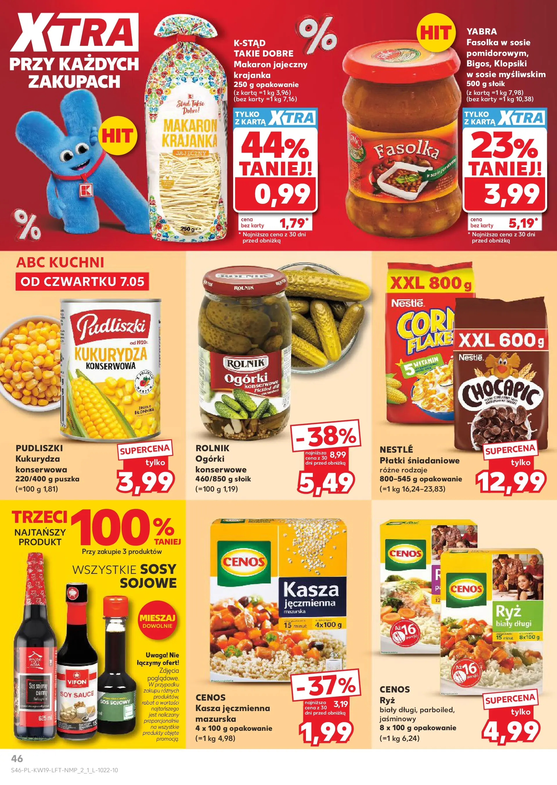 Kaufland gazetka od 07.05.2026 - od jutra PDF | Strona: 46 | Produkty: Karta, Kasza, Ogórki, Sos