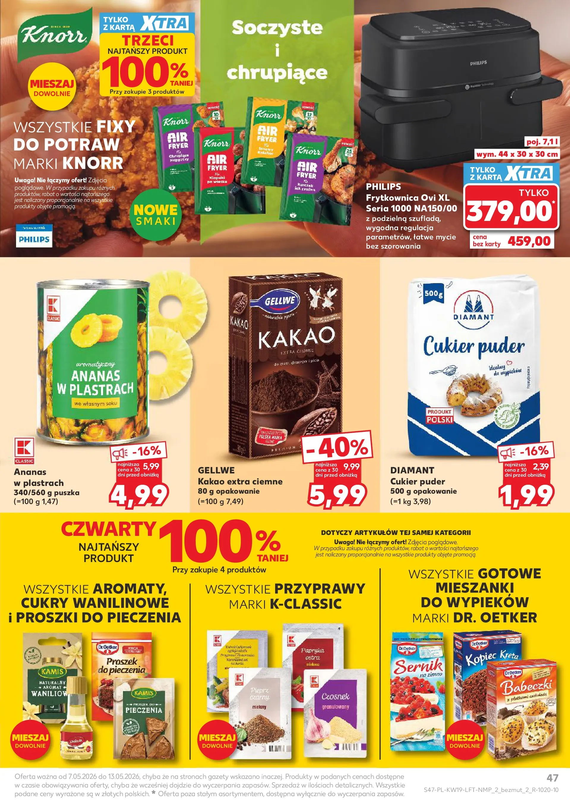 Kaufland gazetka od 07.05.2026 - od jutra PDF | Strona: 47 | Produkty: Kurczak, Kopiec Kreta, Puder, Pieprz