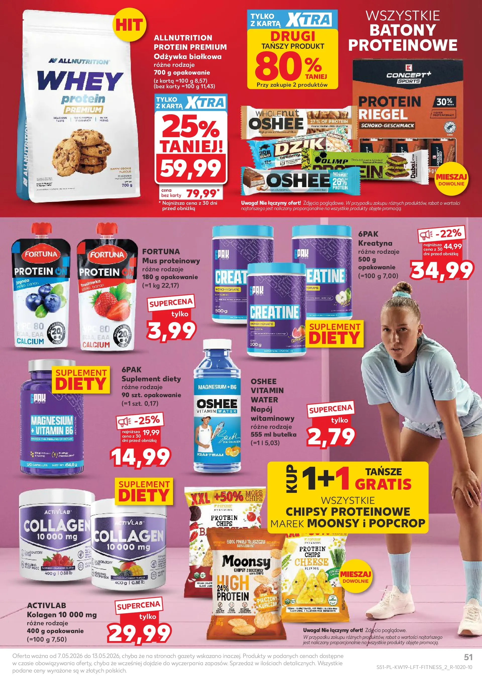 Kaufland gazetka od 07.05.2026 - od jutra PDF | Strona: 51 | Produkty: Karta, Chipsy, Kurczak, Odżywka