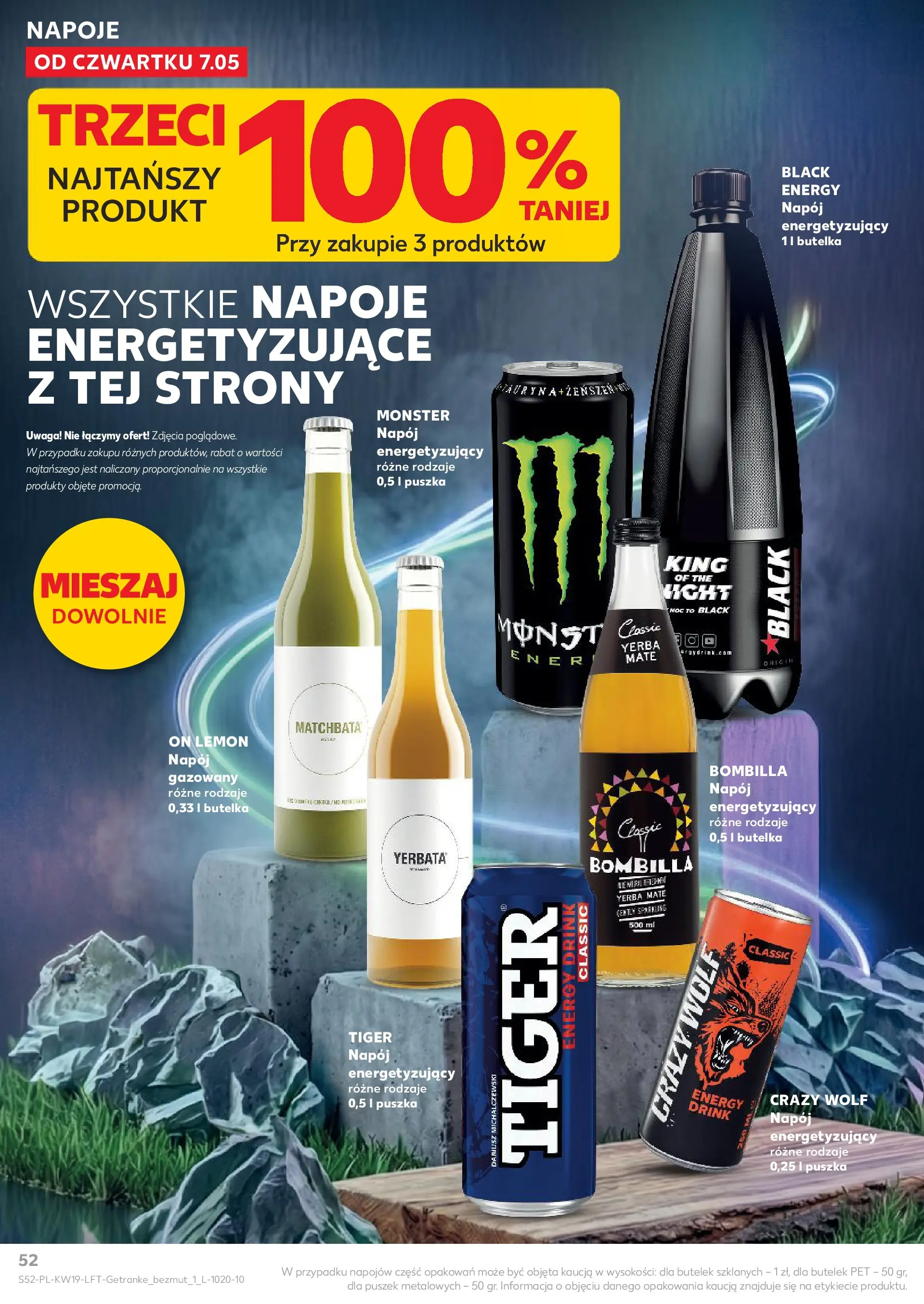 Kaufland gazetka od 07.05.2026 - od jutra PDF | Strona: 52 | Produkty: Napoje, Yerba mate