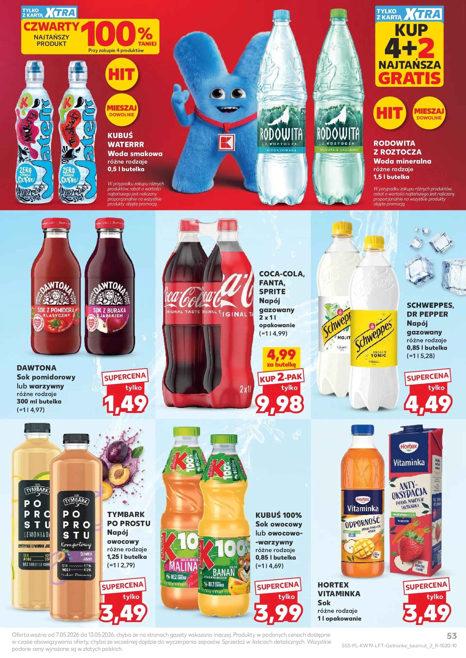 Kaufland gazetka od 07.05.2026 - od jutra PDF | Strona: 53 | Produkty: Cytryna, Karta, Malina, Woda