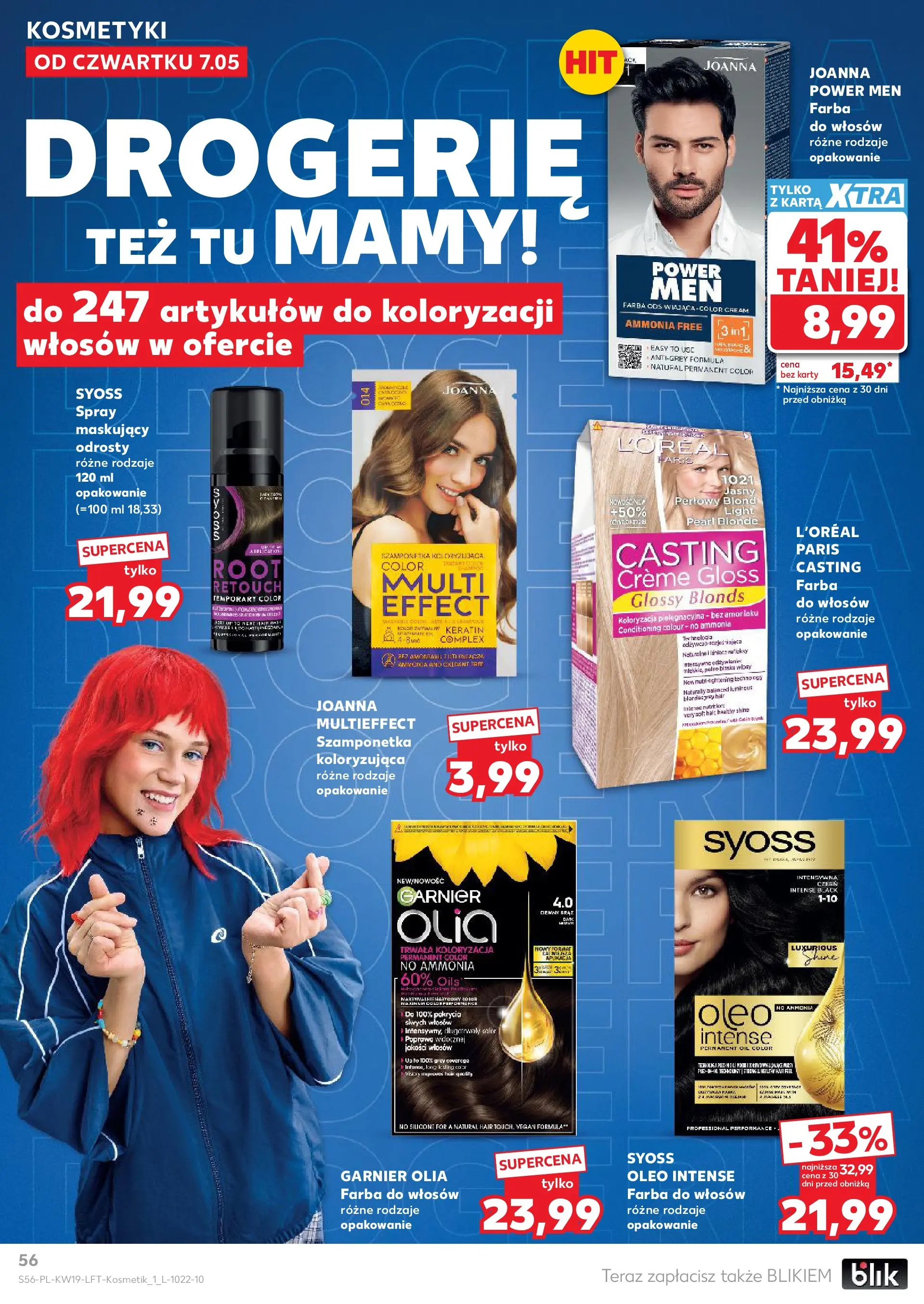 Kaufland gazetka od 07.05.2026 - od jutra PDF | Strona: 56 | Produkty: Farba do włosów, Karta, Kosmetyki