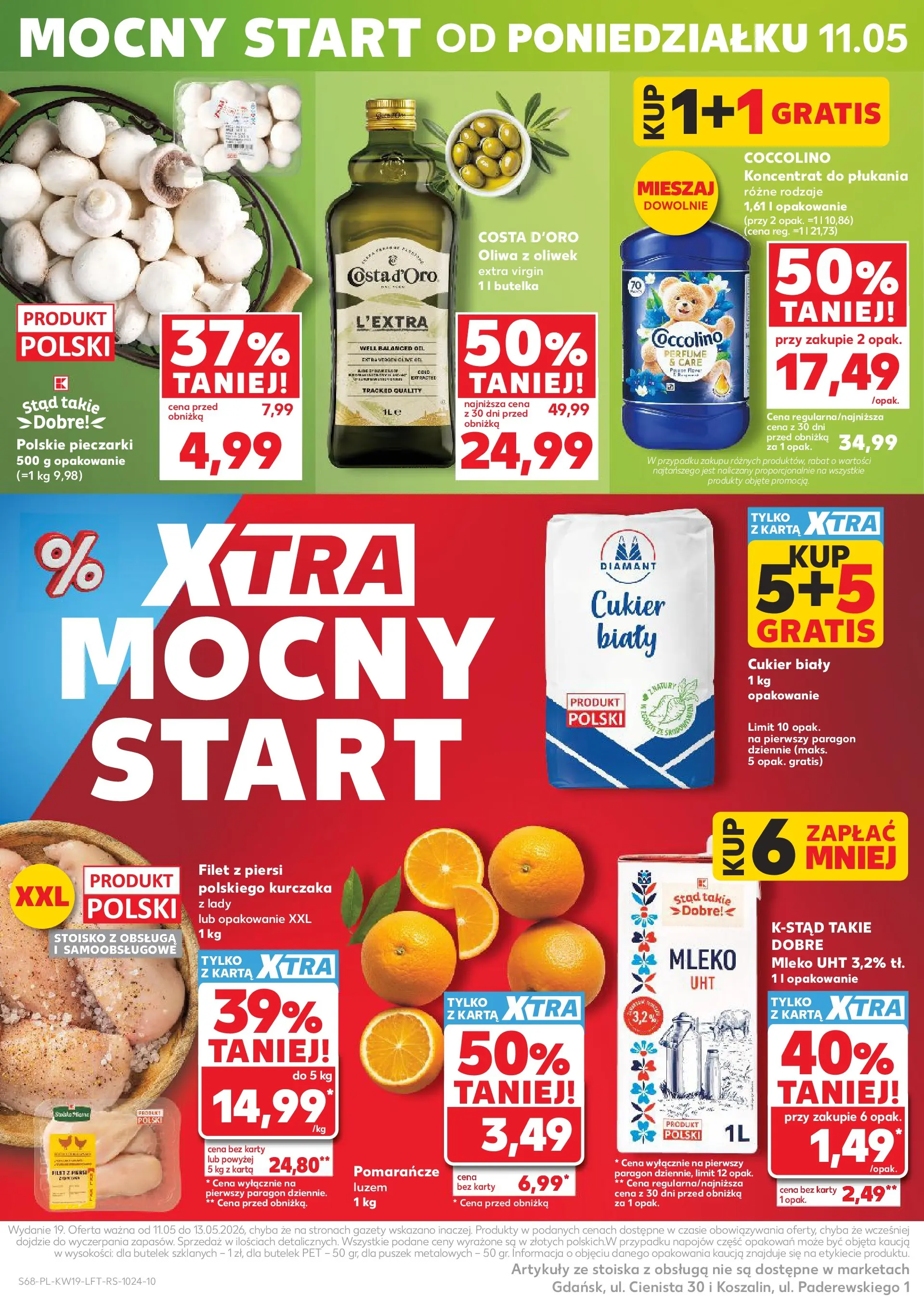 Kaufland gazetka od 07.05.2026 - od jutra PDF | Strona: 68 | Produkty: Piersi, Oliwa z oliwek, Cukier biały, Cukier