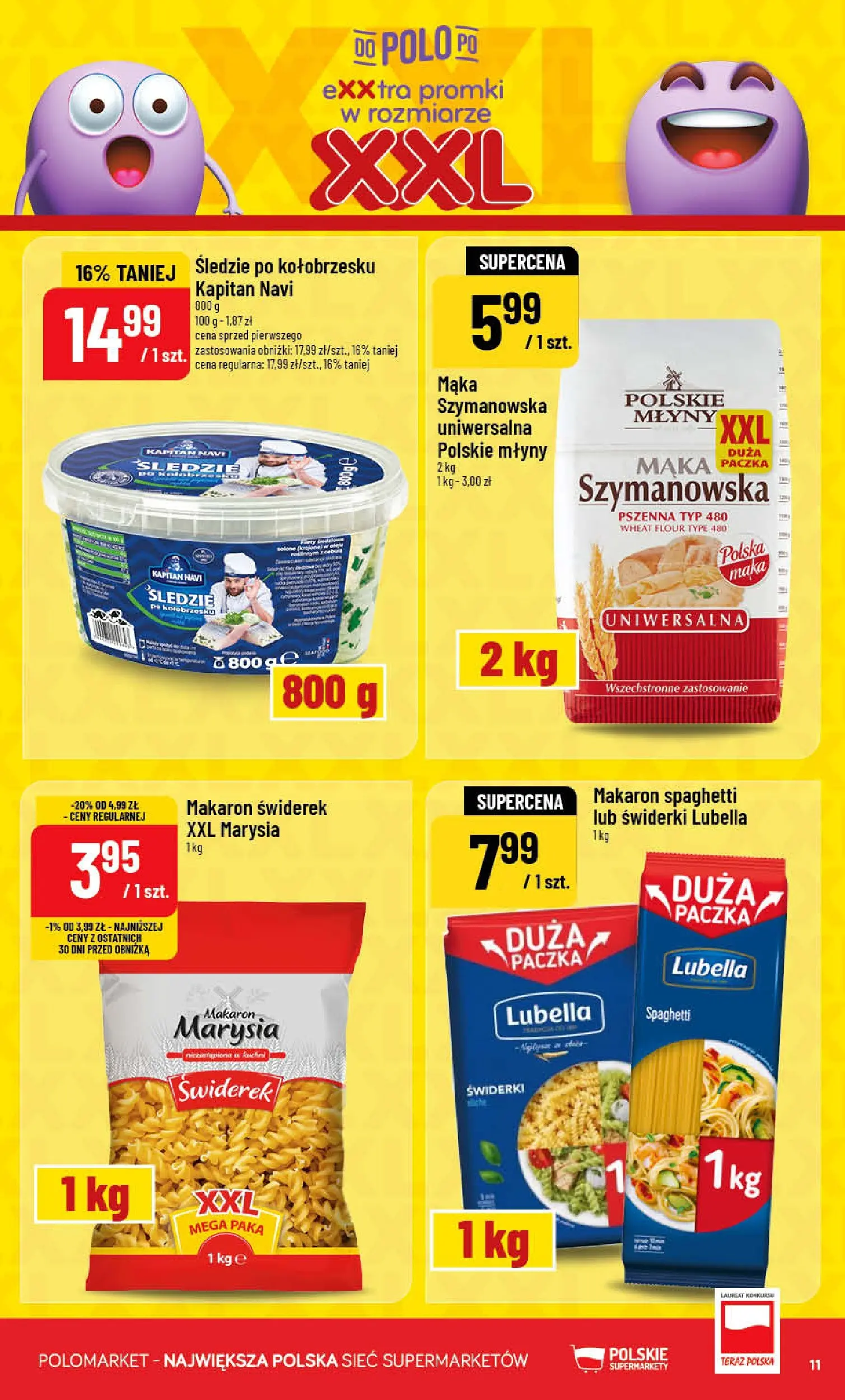 Nowa POLOmarket gazetka od jutra 06.05.2026 | Strona: 11 | Produkty: Makaron spaghetti, Makaron