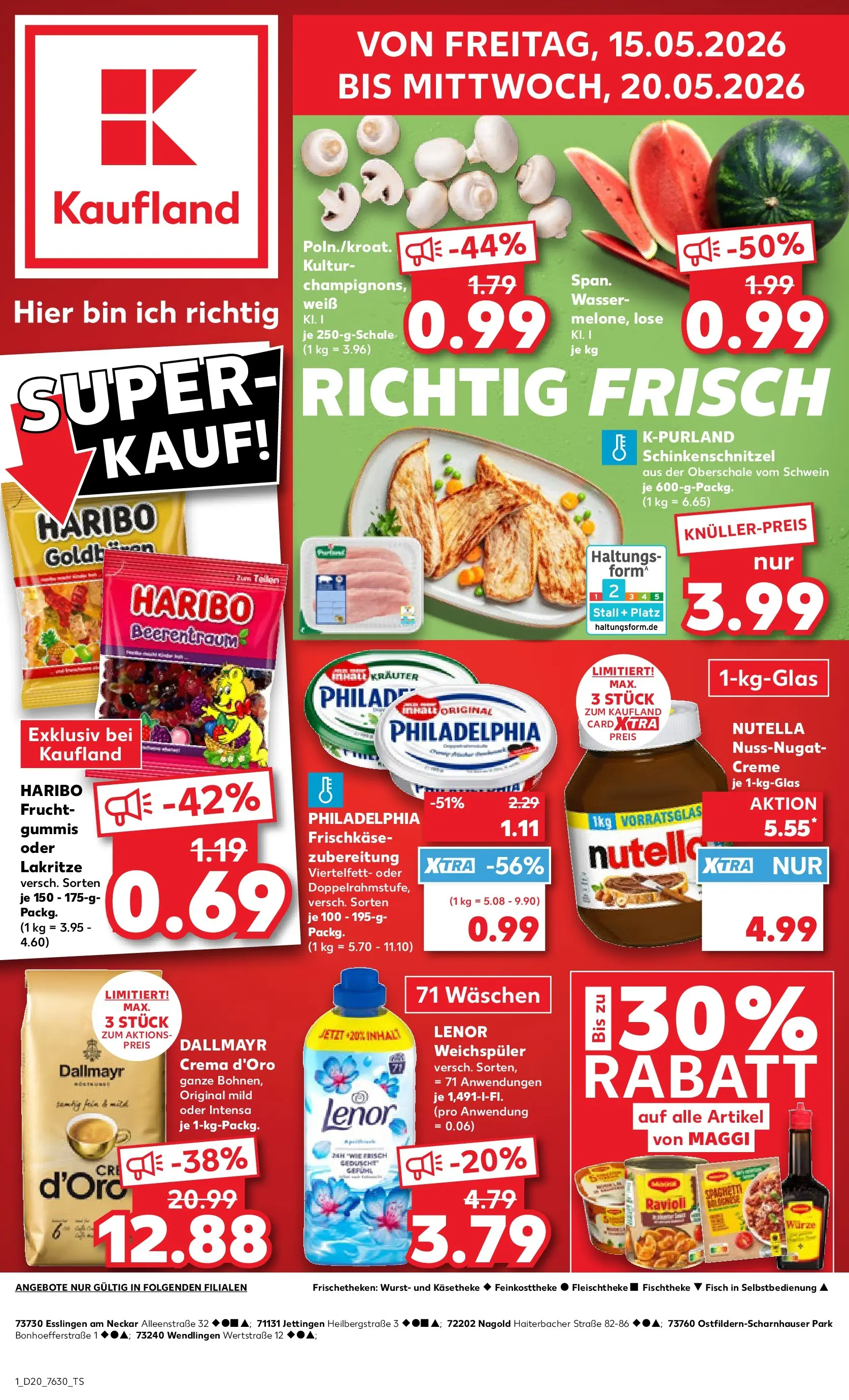 Prospekt Kaufland ab 10.05.2026 » Angebote Online zum Blättern | Seite: 8 | Produkte: Philadelphia, Wasser, Weichspüler, Frischkase