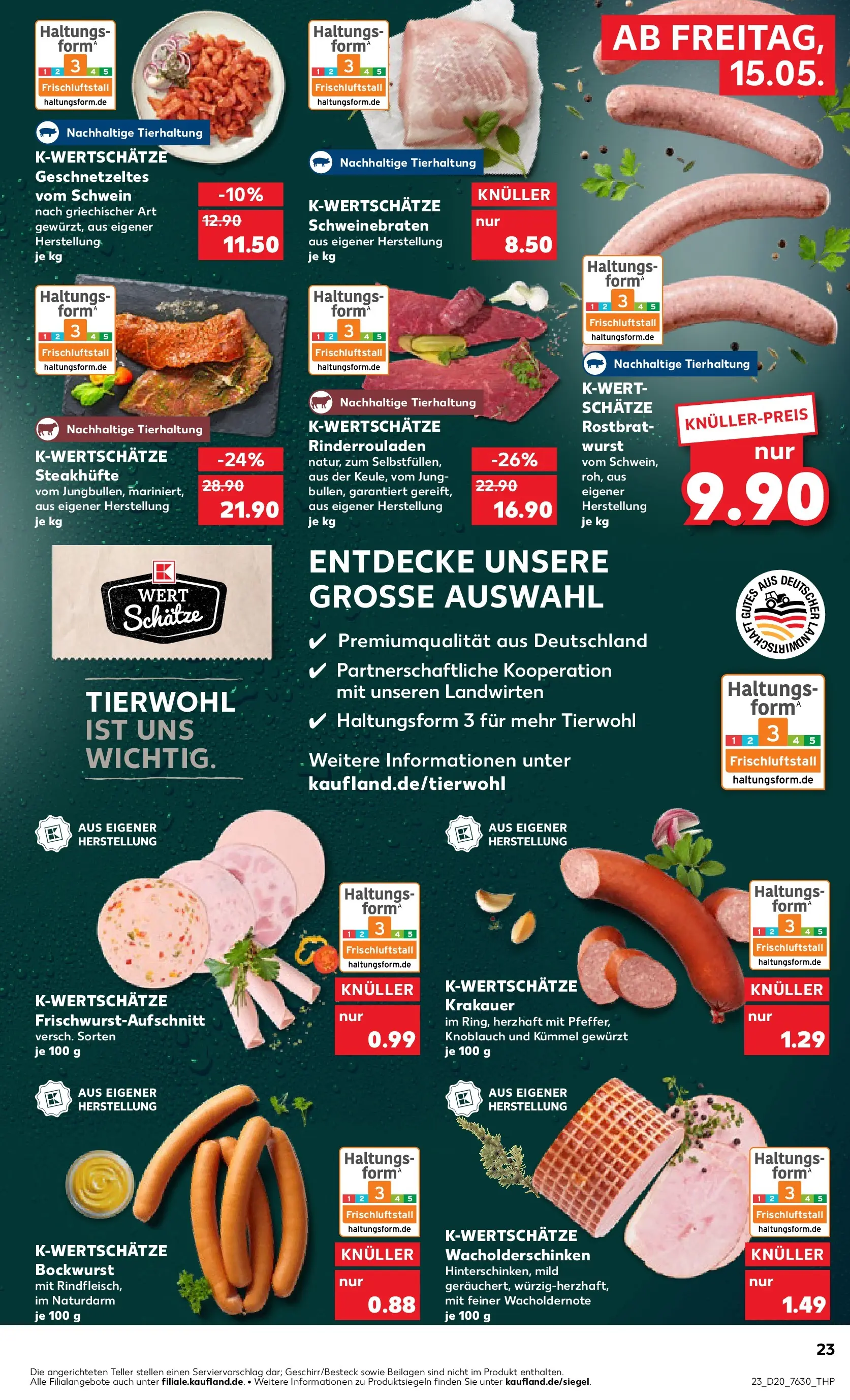 Prospekt Kaufland ab 10.05.2026 » Angebote Online zum Blättern | Seite: 30 | Produkte: Rinderrouladen, Bockwurst, Wurst, Knoblauch