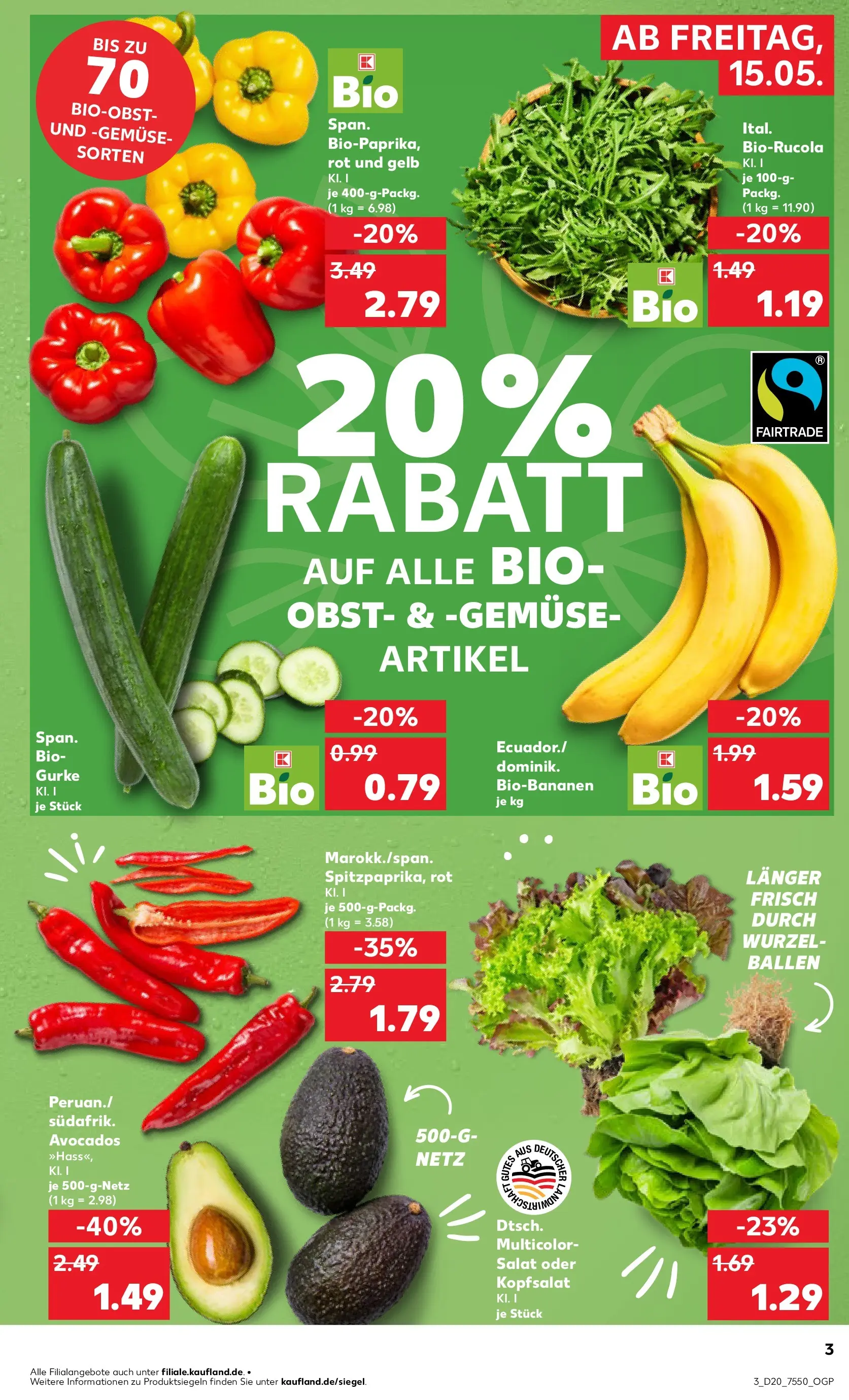 Prospekt Kaufland ab 10.05.2026 » Angebote Online zum Blättern | Seite: 10 | Produkte: Avocado, Gemüse, Obst, Salat
